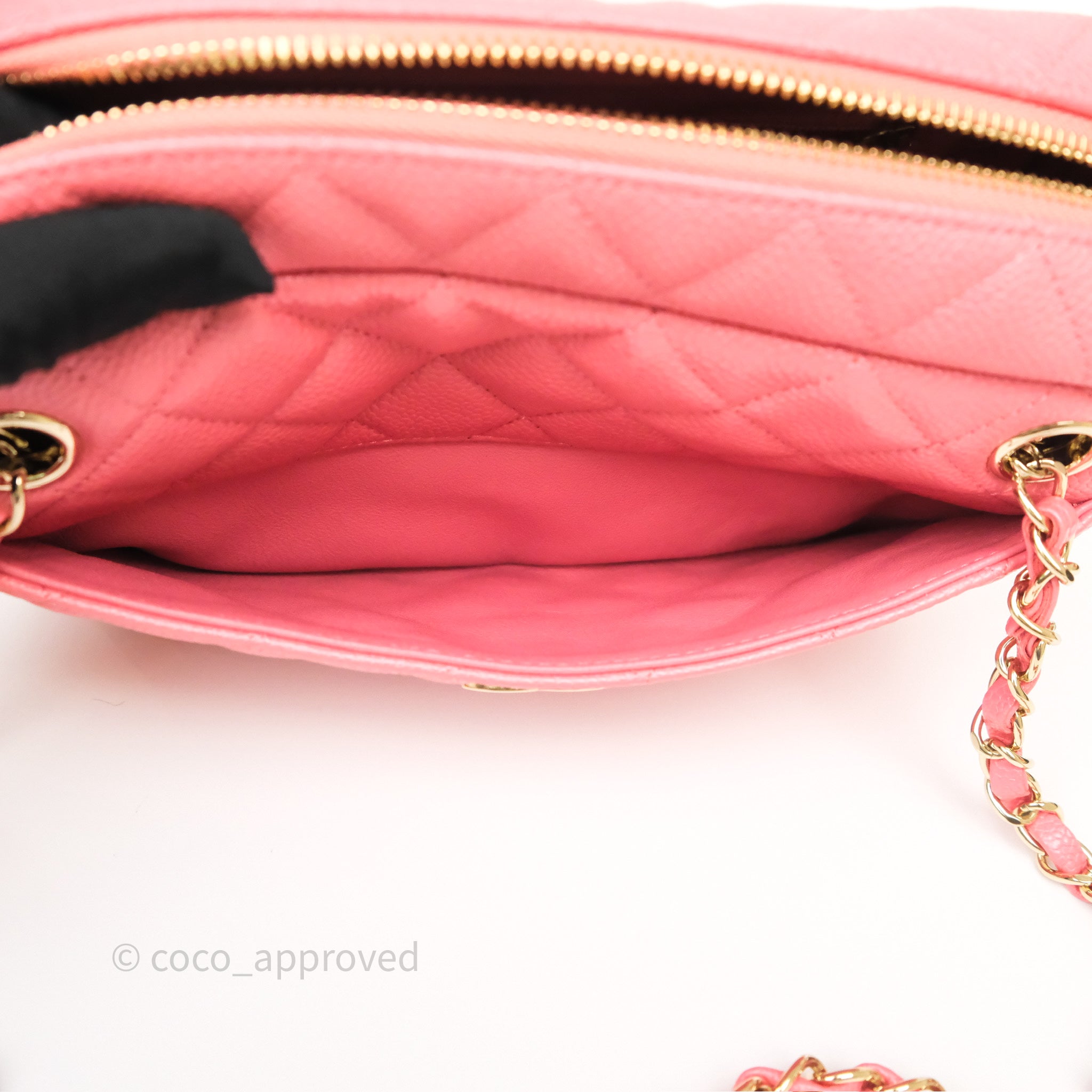 Chanel Quilted Pink Shiny Caviar Camera Bag with Gold Hardware - Luxury Crossbody Bag for Women, Perfect for Date Night & Special Occasions