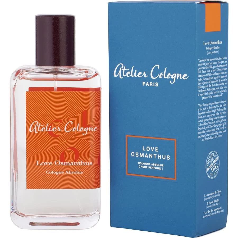 Atelier Cologne Love Osmanthus Cologne Absolue Pure Perfume Spray 6.7 oz - Floral Fragrance for Women, Long-Lasting Scent, Perfect for Date Nights & Special Occasions