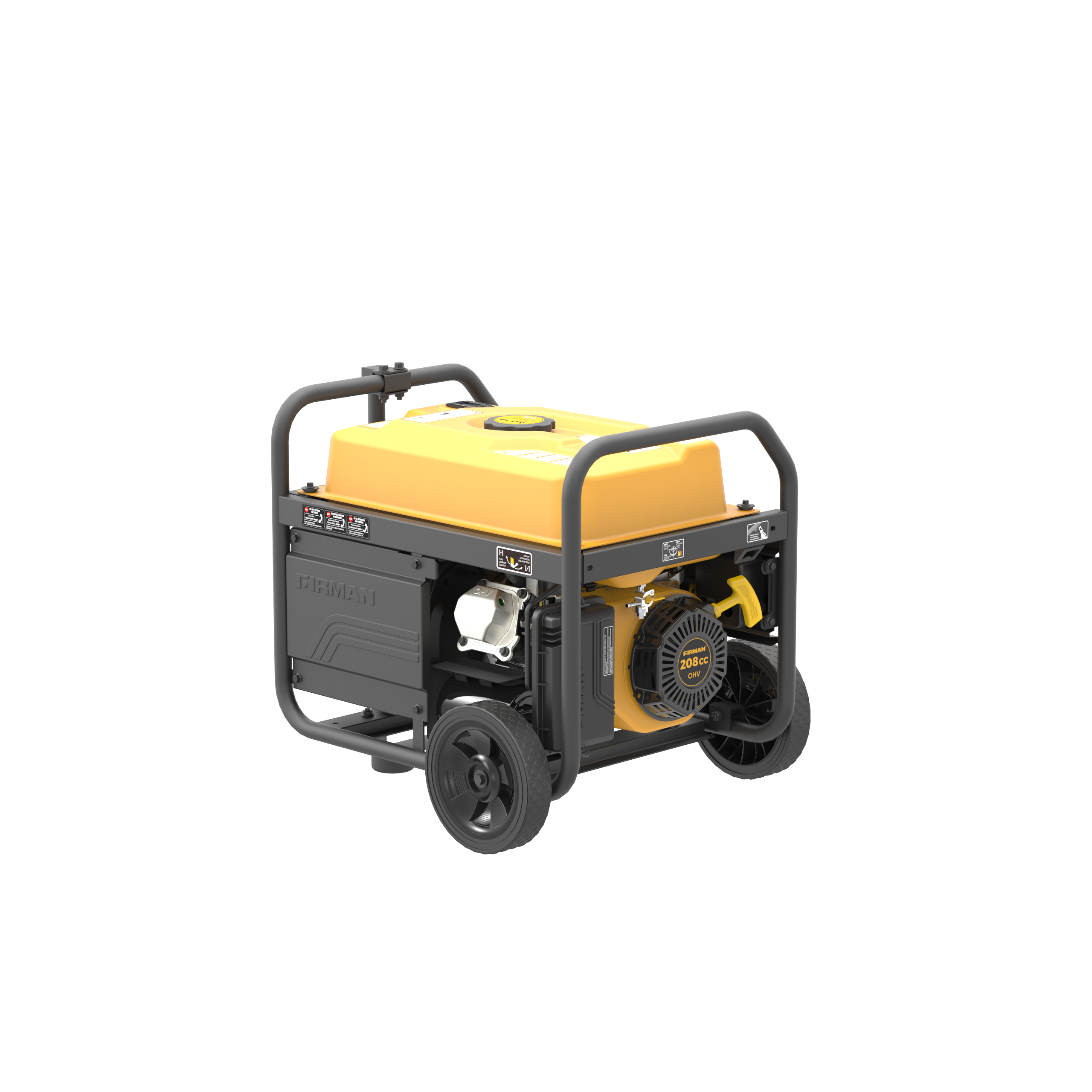 4550W Portable Gas Generator with Remote Start - 120V Power for Camping, Emergencies & Outdoor Activities