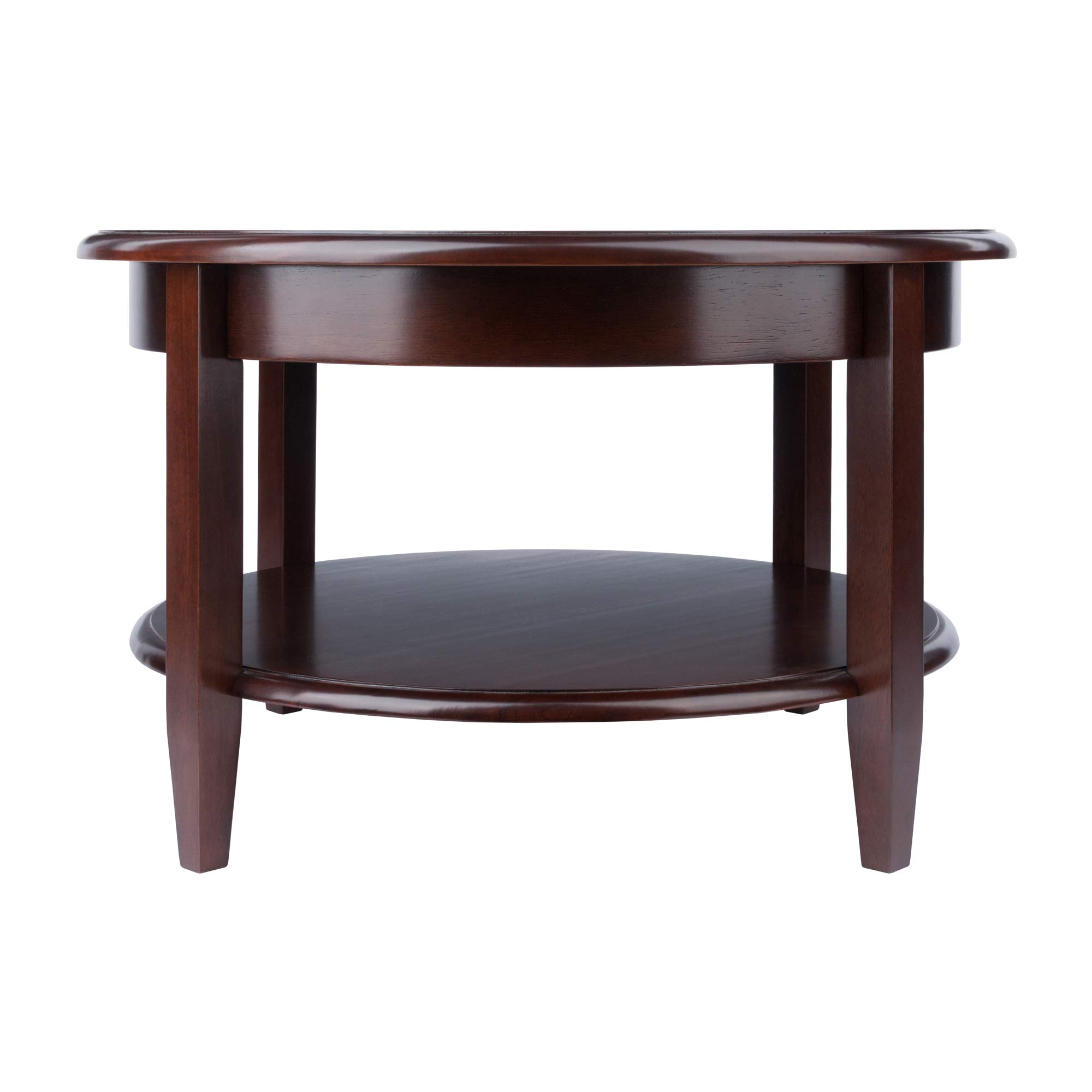 Winsome Wood Concord Side Table - Antique Walnut Finish - Small Accent Table for Living Room, Bedroom, or Office Decor