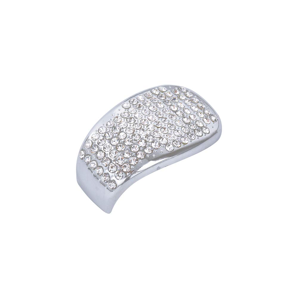 2018-2022 Honda Accord 10th Gen Gear Shift Lever Cover - Compatible with 1.5T EX, EX-L, LX & V6 FWD Models - Sparkling Crystal Silver Interior Decoration Accessory | Perfect for Car Customization & Stylish Upgrades