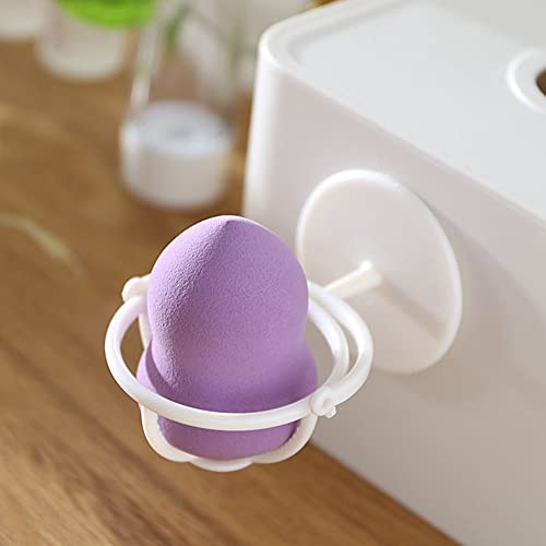 Beauty Sponge Holder - Makeup Sponge Drying Stand for Storage & Display | White for Vanity Organizing
