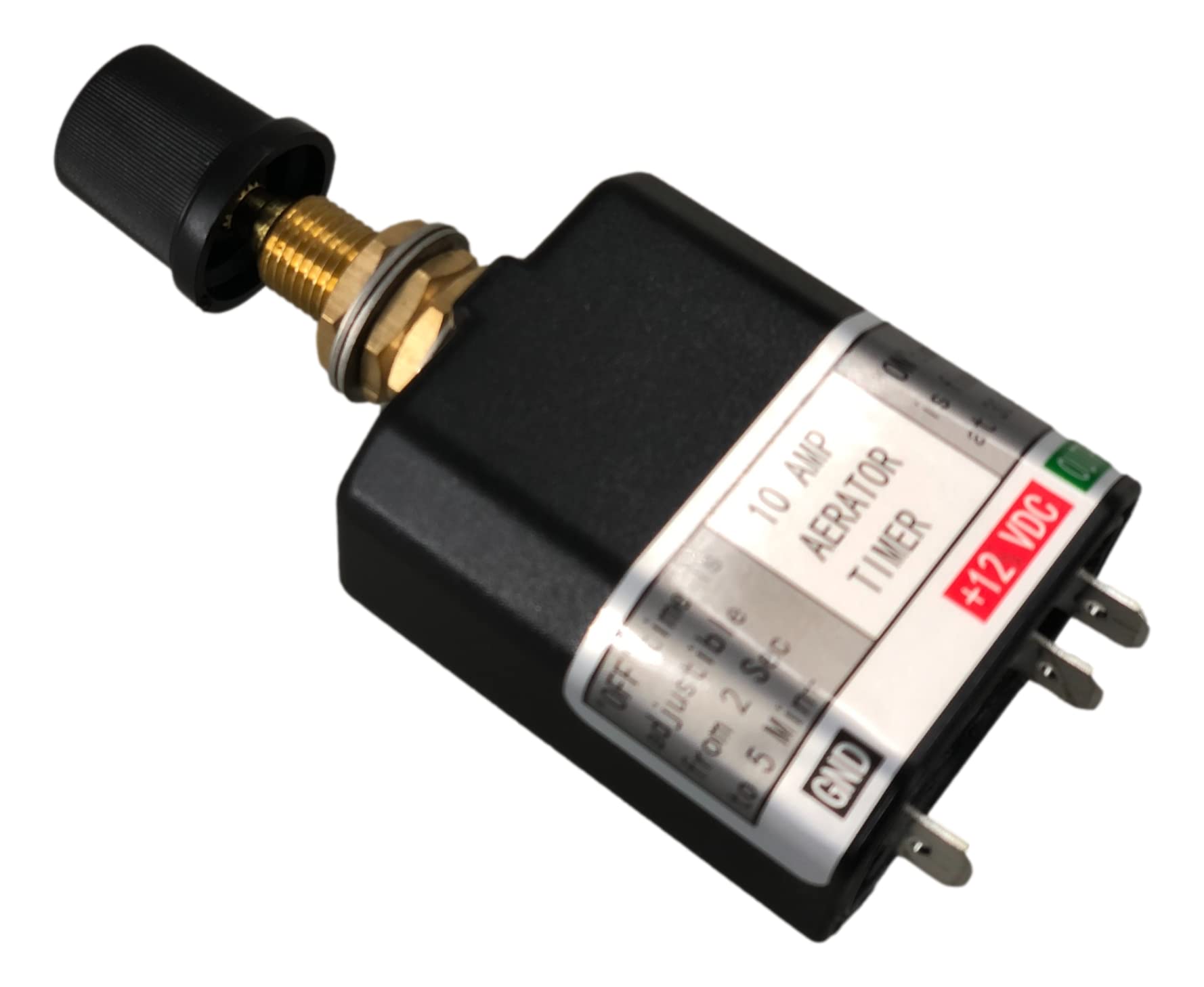 Pactrade Marine 12V Aerator Timer Switch for Livewell Aerator Pump - Manual/Auto Mode with Adjustable Cycles | 10A Load Capacity | Perfect for Fishing Boats, Bait Tanks & Portable Aerators | Keep Your Catch Fresh on Water