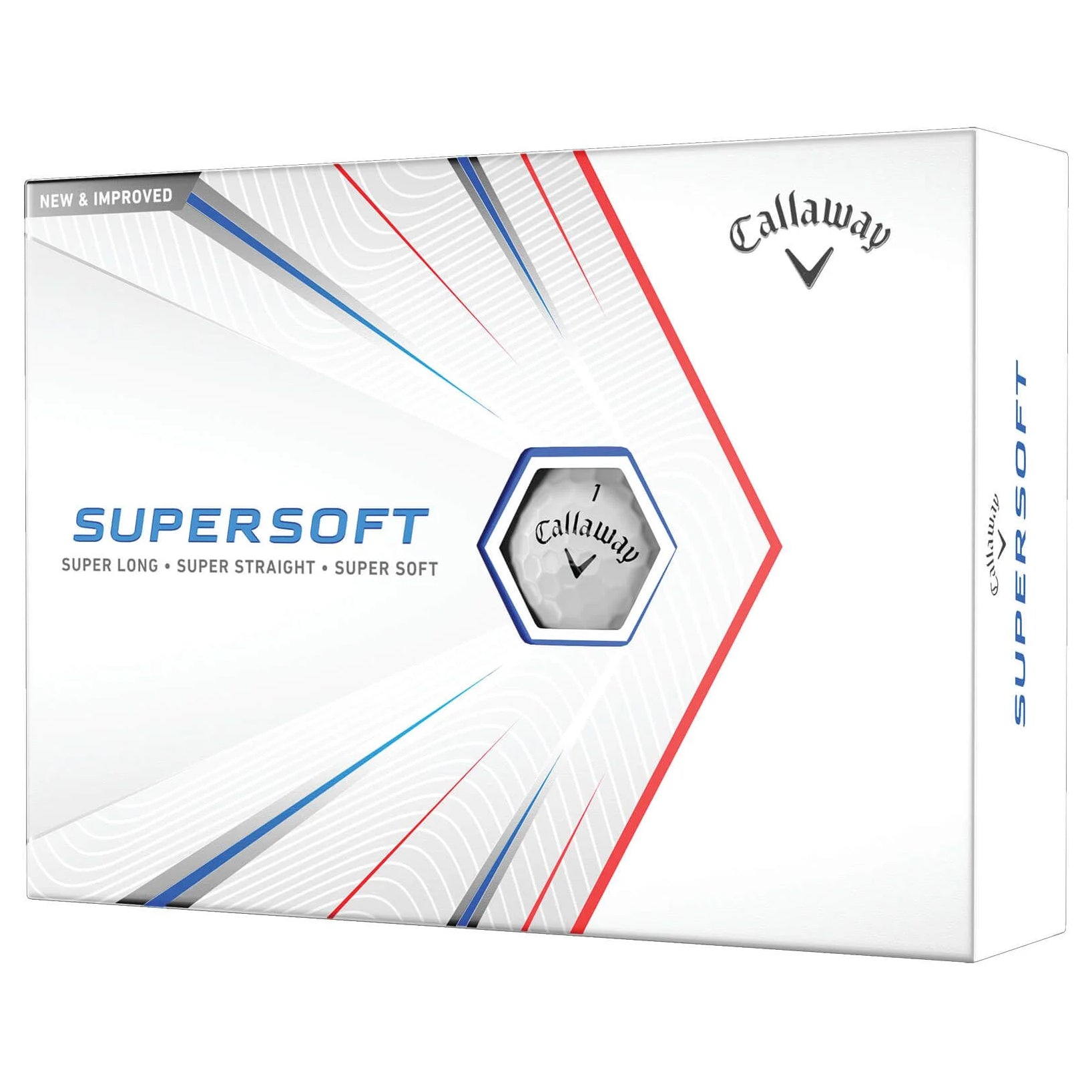 Callaway Supersoft White Golf Balls (12 Pack) - Ultra-Low Compression for Longer Distance & Straighter Shots | Perfect for Beginners & High Handicappers | Ideal for Practice Rounds & Casual Play