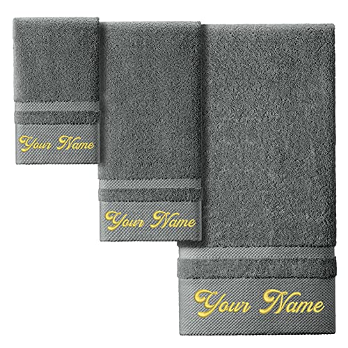 3 Pcs Towel Set-grey