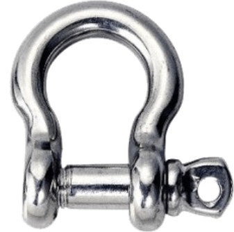 Heavy Duty Stainless Steel Bow Shackle - Beaver Brand - 3/4 Inch, 1/2 Ton Capacity - Perfect for Marine, Rigging, Towing & Off-Road Applications