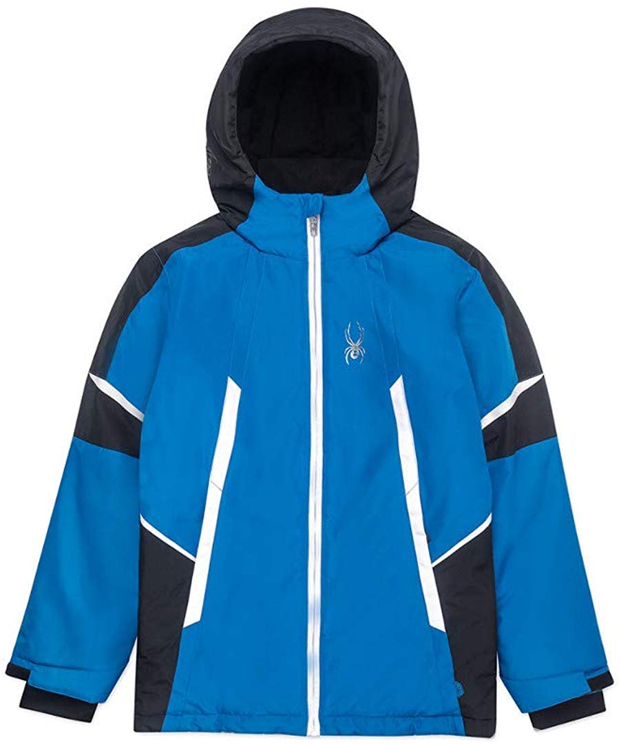 Spyder Boys Midweight Jacket - Water-Resistant Windbreaker for Outdoor Activities, Hiking & School - Kids' Lightweight Insulated Jacket for Cold Weather