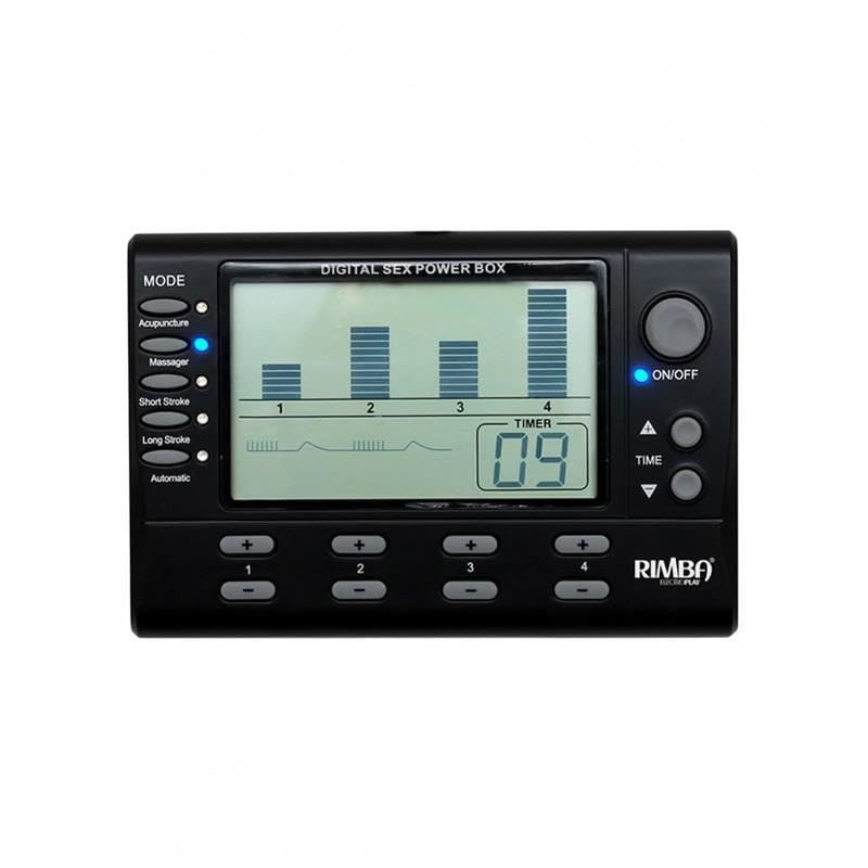 Electro Sex Power Box Set with LCD Display - E-Stim Device for Pleasure & BDSM Play - Perfect for Couples & Solo Use