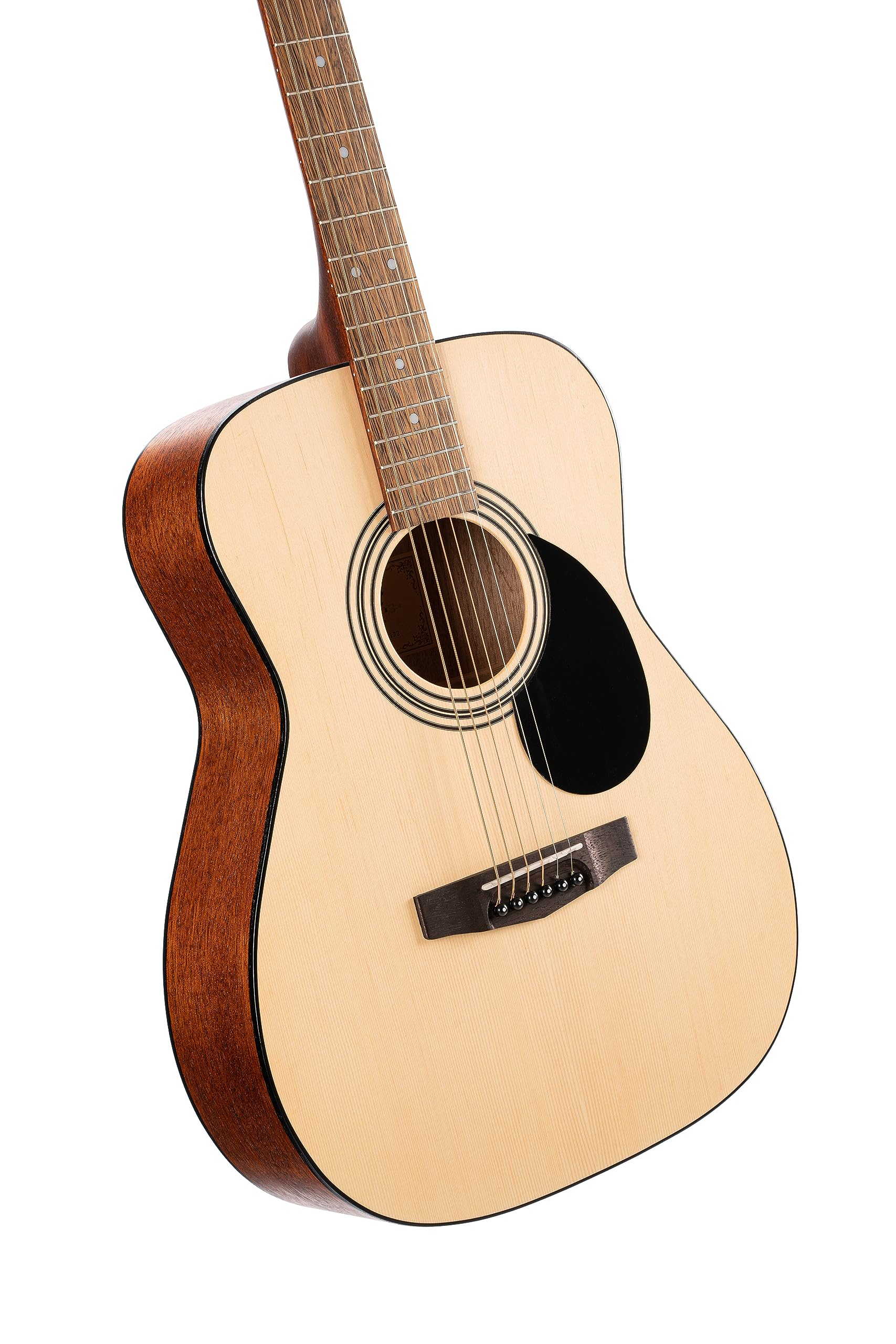 Cort AF510 Acoustic Guitar - Open Pore Natural Finish, Spruce Top with Mahogany Back & Sides | Perfect for Beginners, Camping & Live Performances
