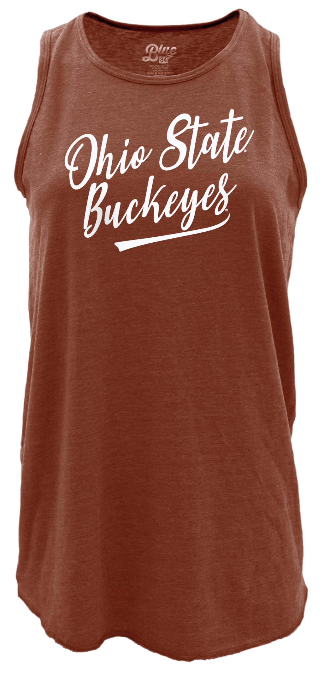 Blue 84 Women's NCAA Officially Licensed Tri-Blend Signature Tank Top - Comfortable Athletic Wear for Game Day, Casual Outfits & Summer Fashion