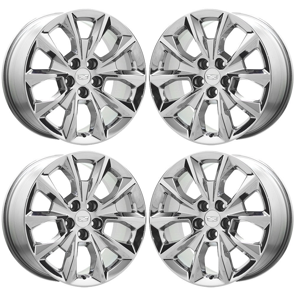 2014-2019 Cadillac CTS OEM Factory Bright Chrome Wheels Rims Set 4751 - Perfect Upgrade for Luxury Sedan Styling & Performance