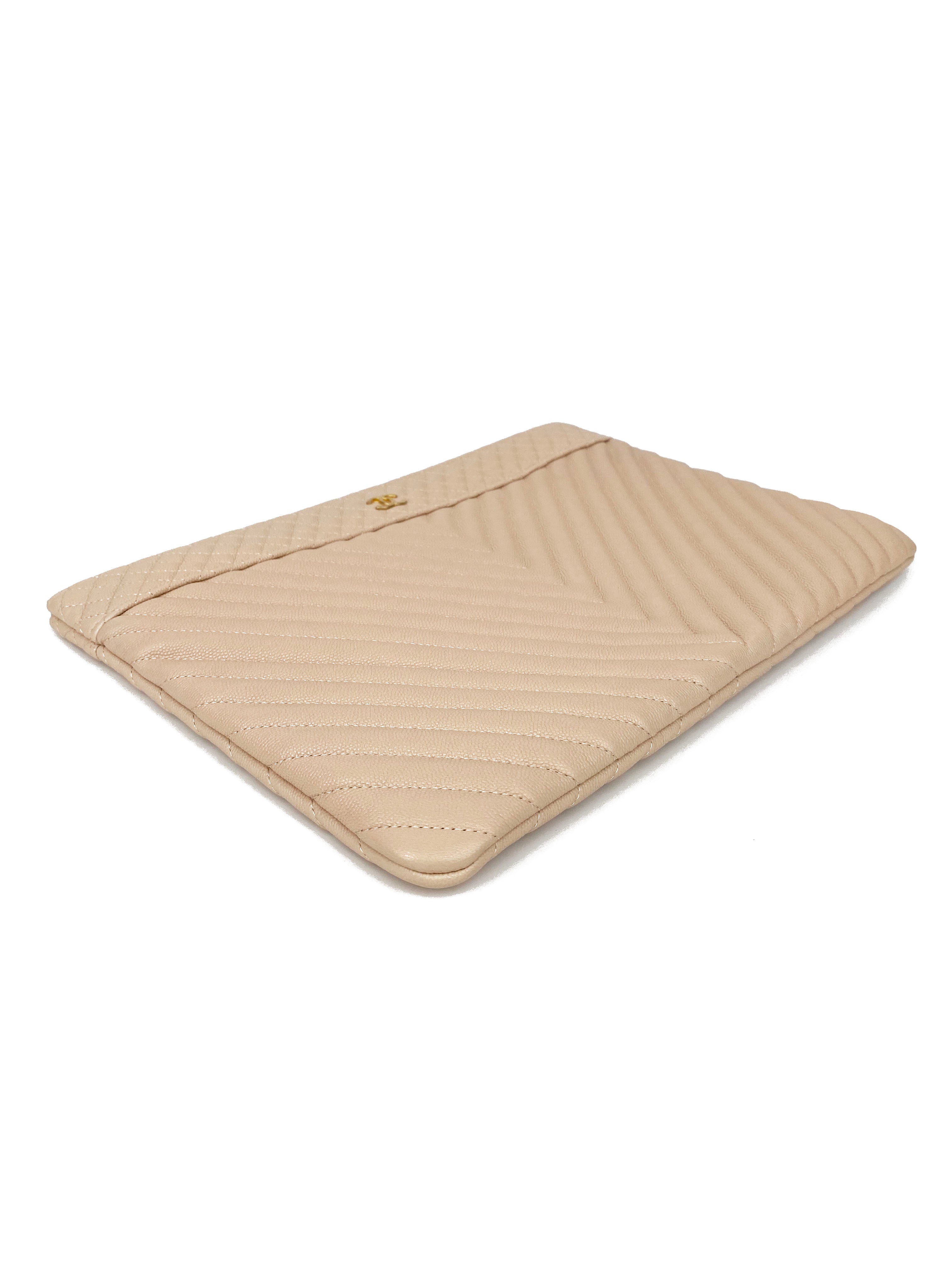 Chanel Light Pink O Case Clutch Bag - Luxury Quilted Leather Crossbody Purse for Women | Perfect for Evening Parties, Weddings & Special Occasions
