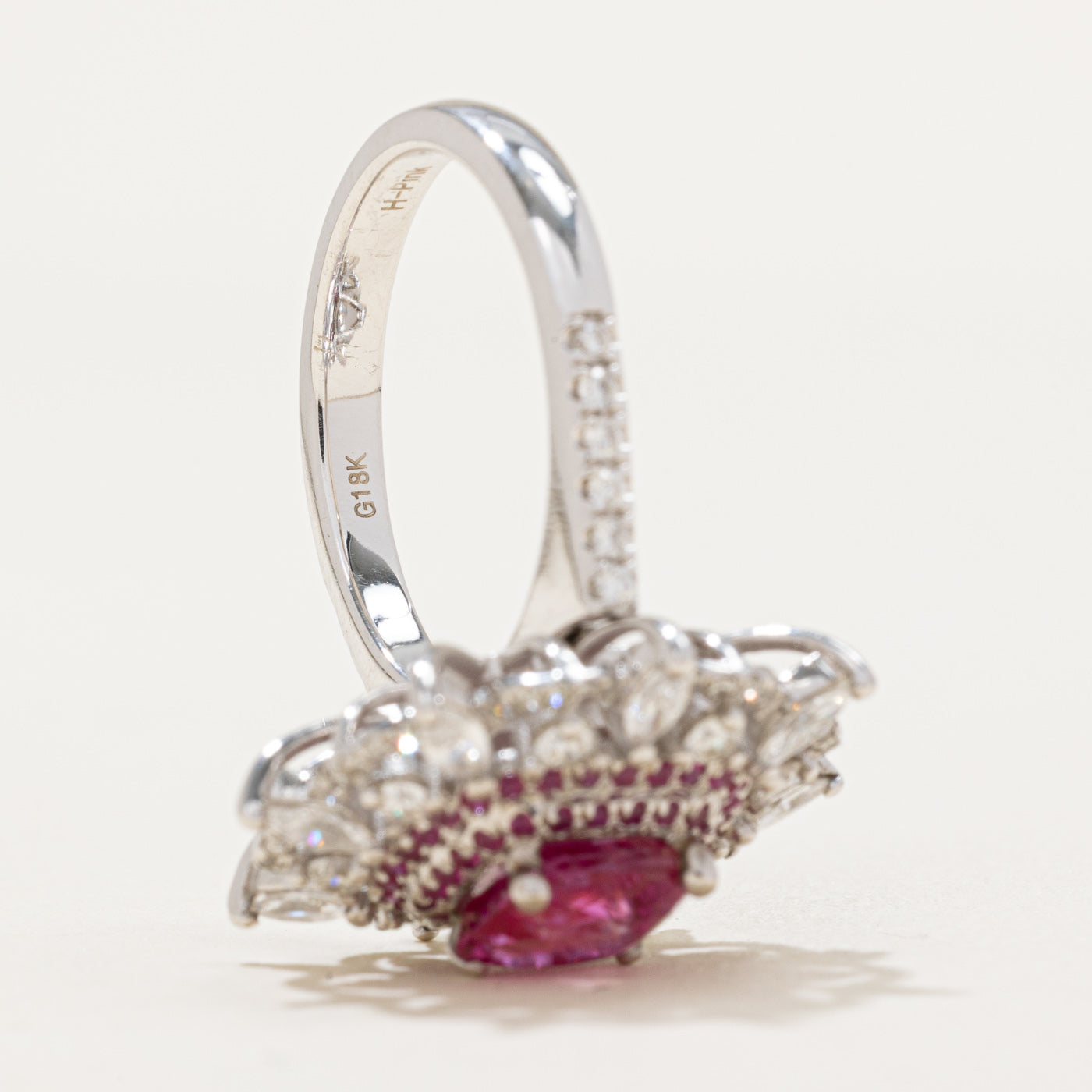 GRS Certified Ruby & Diamond Convertible Pendant & Ring Set - 2.17ct Ruby & 1.01ctw Diamonds - Size 6.5 - Elegant Jewelry for Weddings, Anniversaries & Special Occasions