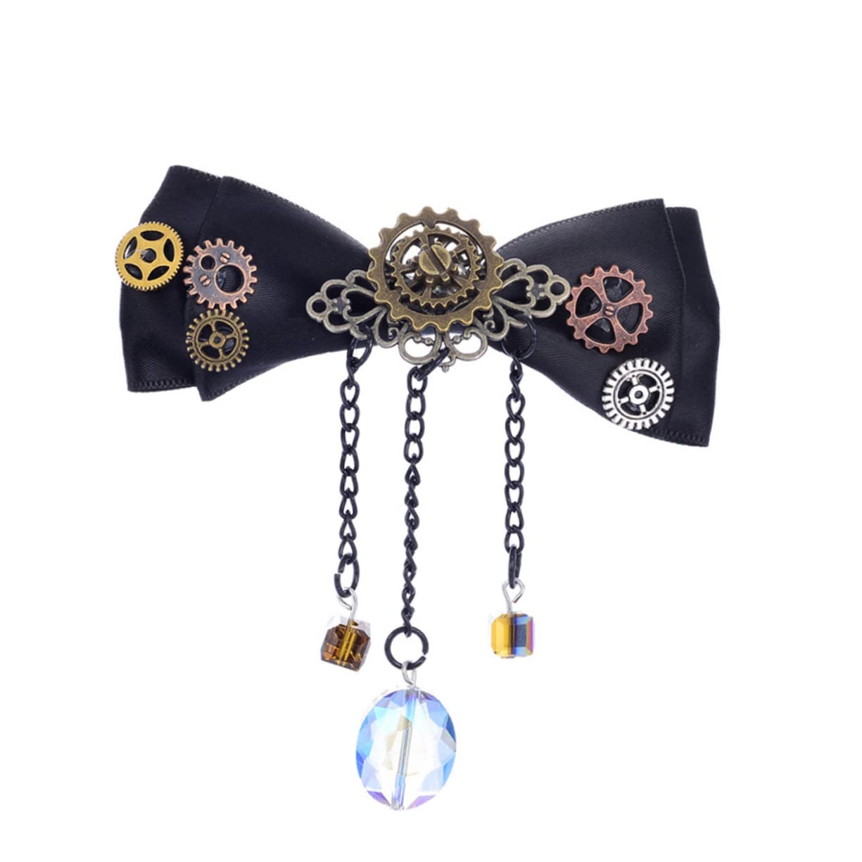 Steampunk Style Bowknot Hair Clip - Unique Minkissy Hair Barrettes & Accessories for Women, Vintage Fashion Hairpins for Parties, Weddings & Cosplay