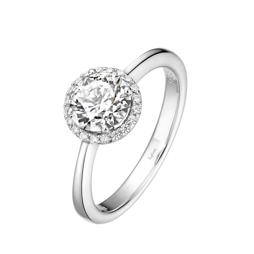 Lafonn April Birthstone Ring - Genuine Diamond & White Gold Birthstone Jewelry for Women, Perfect Gift for April Birthdays, Anniversaries & Special Occasions