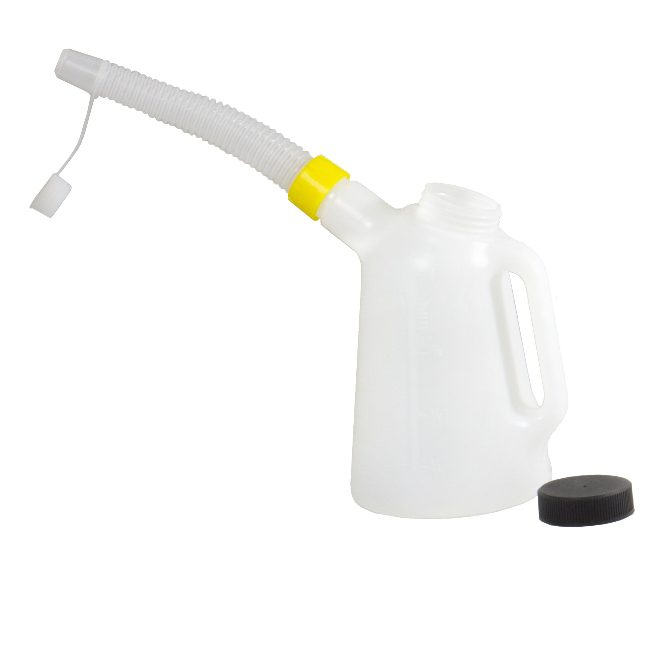 Funnel King 94360 1 Liter Clear Plastic Graduated Measuring Cup - Perfect for Cooking, Baking, Lab Experiments & DIY Projects