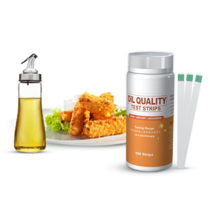 Premium Cooking Oil Quality Test Strips - 100 Pack | Fast & Accurate Oil Freshness Tester for Deep Fryers, Restaurants & Home Kitchens | Monitor Oil Degradation for Healthier Cooking