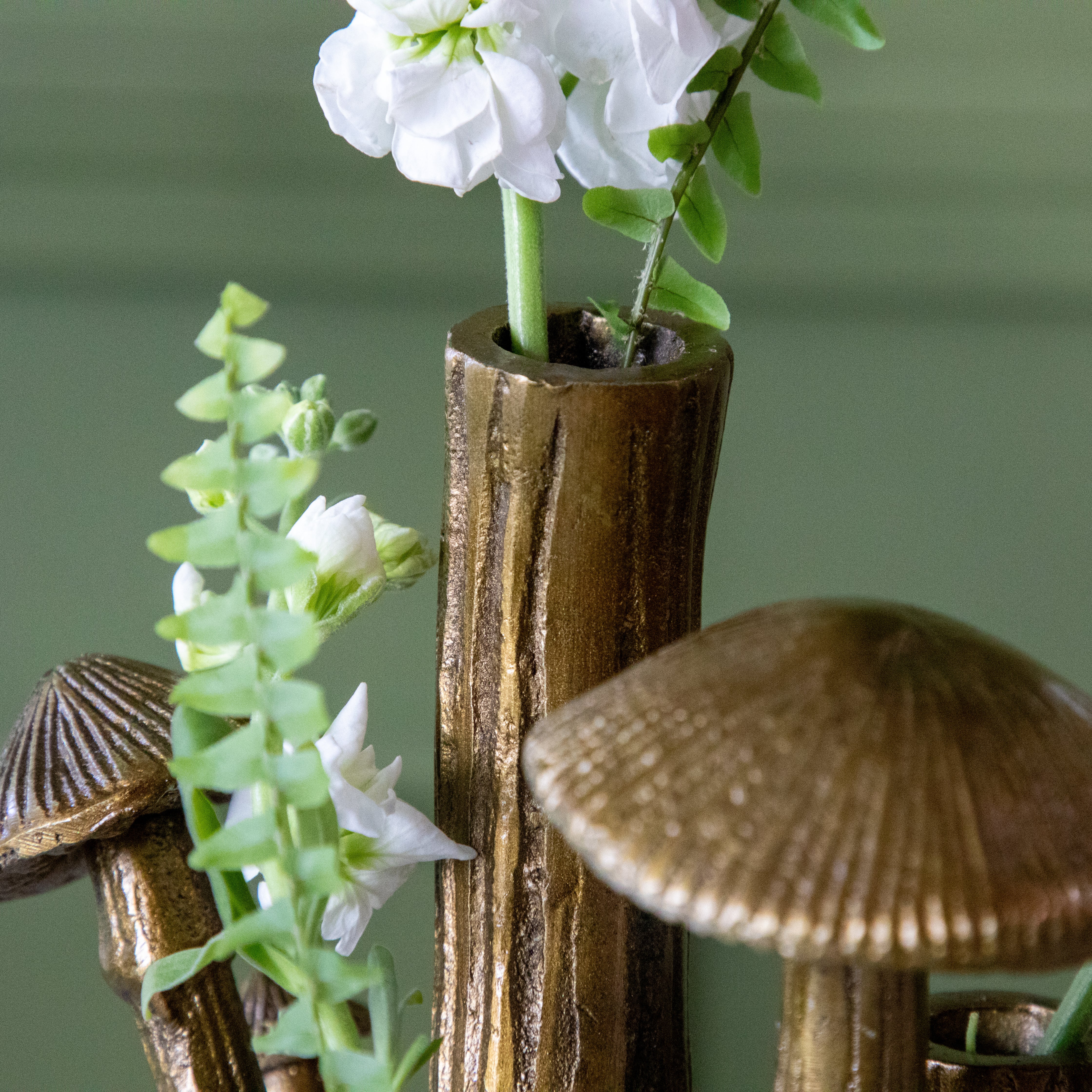 Clustered Mushroom Bud Vase - Elegant Floral Centerpiece for Home Decor, Wedding & Party Arrangements