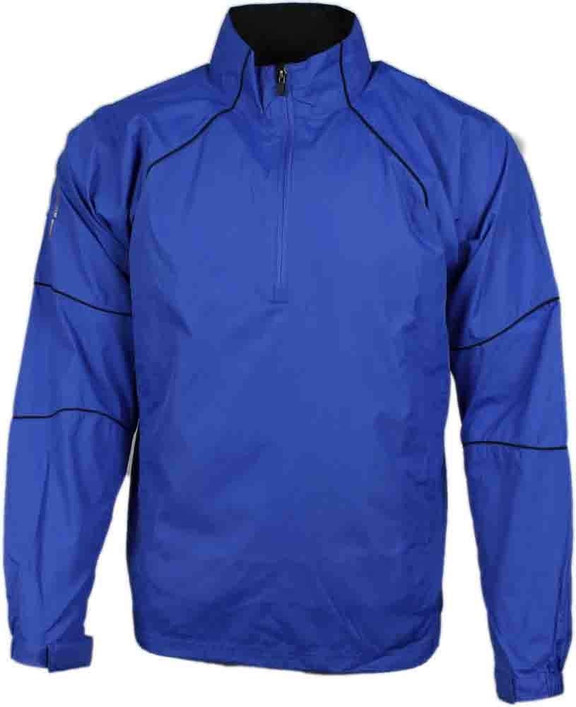 PAGE & TUTTLE Men's Lightweight Windbreaker Jacket - Breathable Athletic Running Hoodie for Outdoor Sports & Casual Wear - Blue