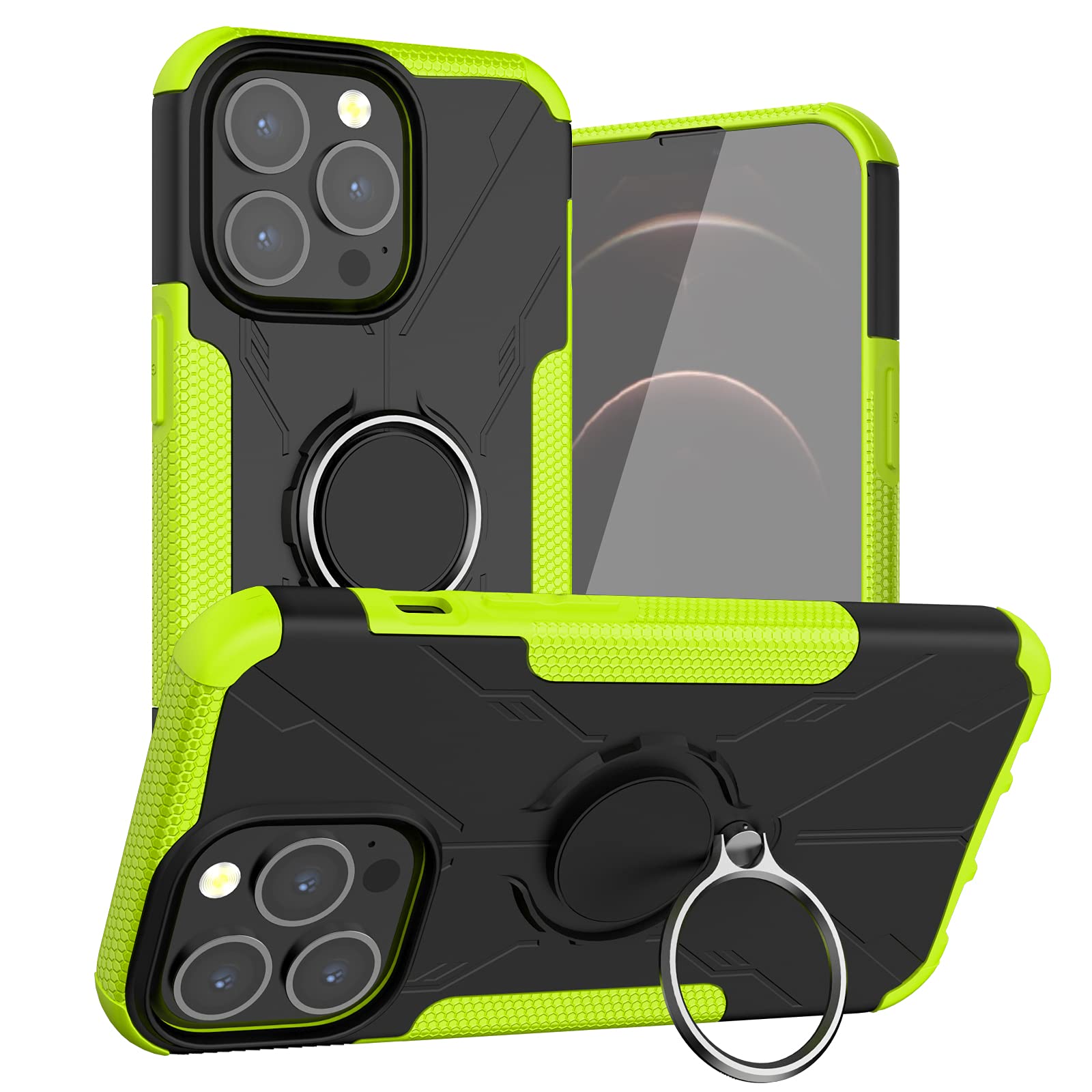 Ankoe Heavy Duty Hybrid Slim Rugged Case for iPhone 13 Pro (6.1