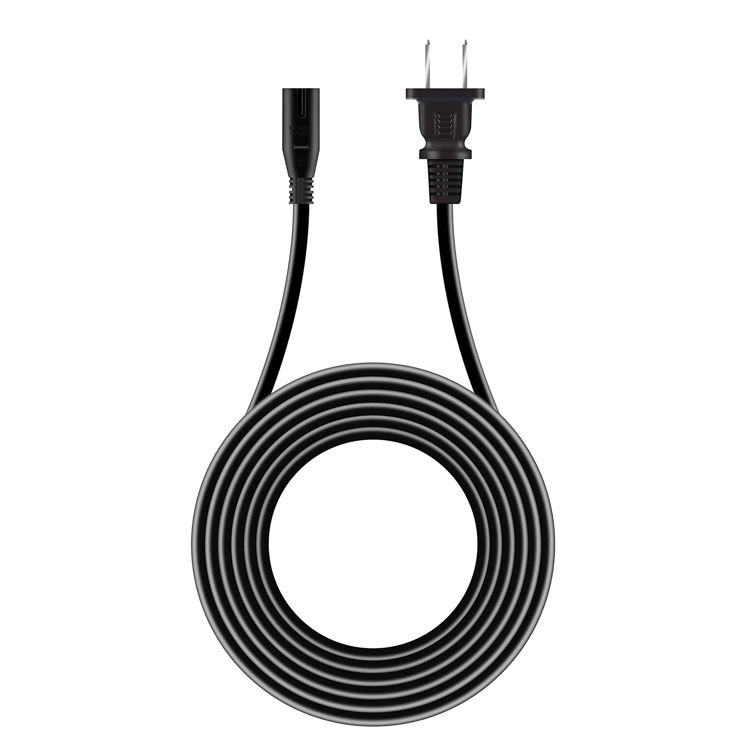 UL Listed 6ft/1.8m AC Power Cord for HP Officejet Pro 8600 Plus e-All-in-One Printer - Replacement Power Cable for Home & Office Use