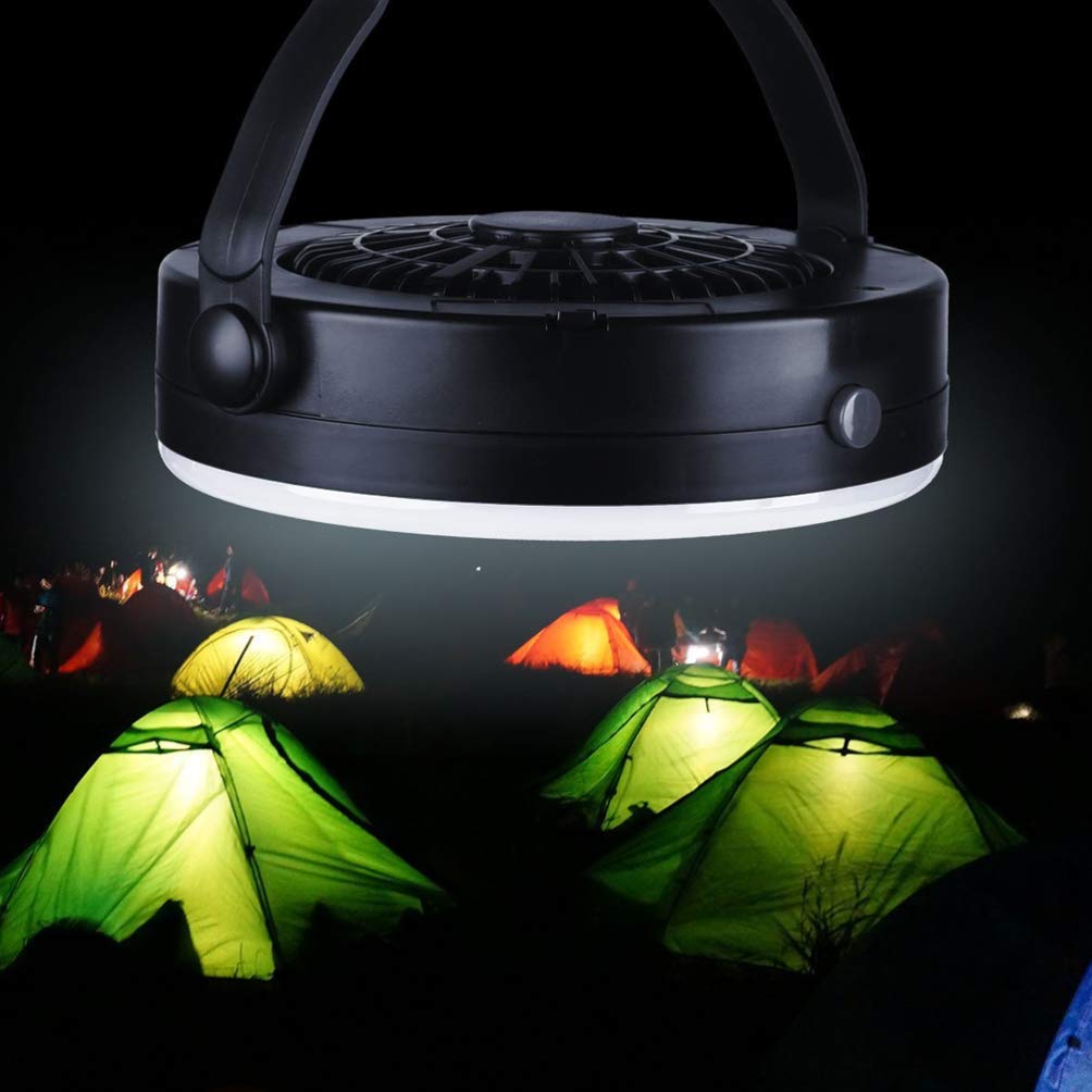 LIOOBO Multifunctional USB Camping Tent Lamp with Fan - Portable LED Lantern Light for Outdoor Travel, Hiking, Backpacking & Emergency Use | Home Accessories & Household Essentials