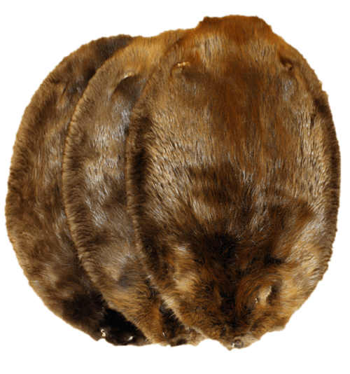 QUEENIEKE Beaver Fur Pelt Accessories - Real Animal Skin for Fashion, Crafts & DIY Projects - Perfect for Hats, Bags & Home Decor