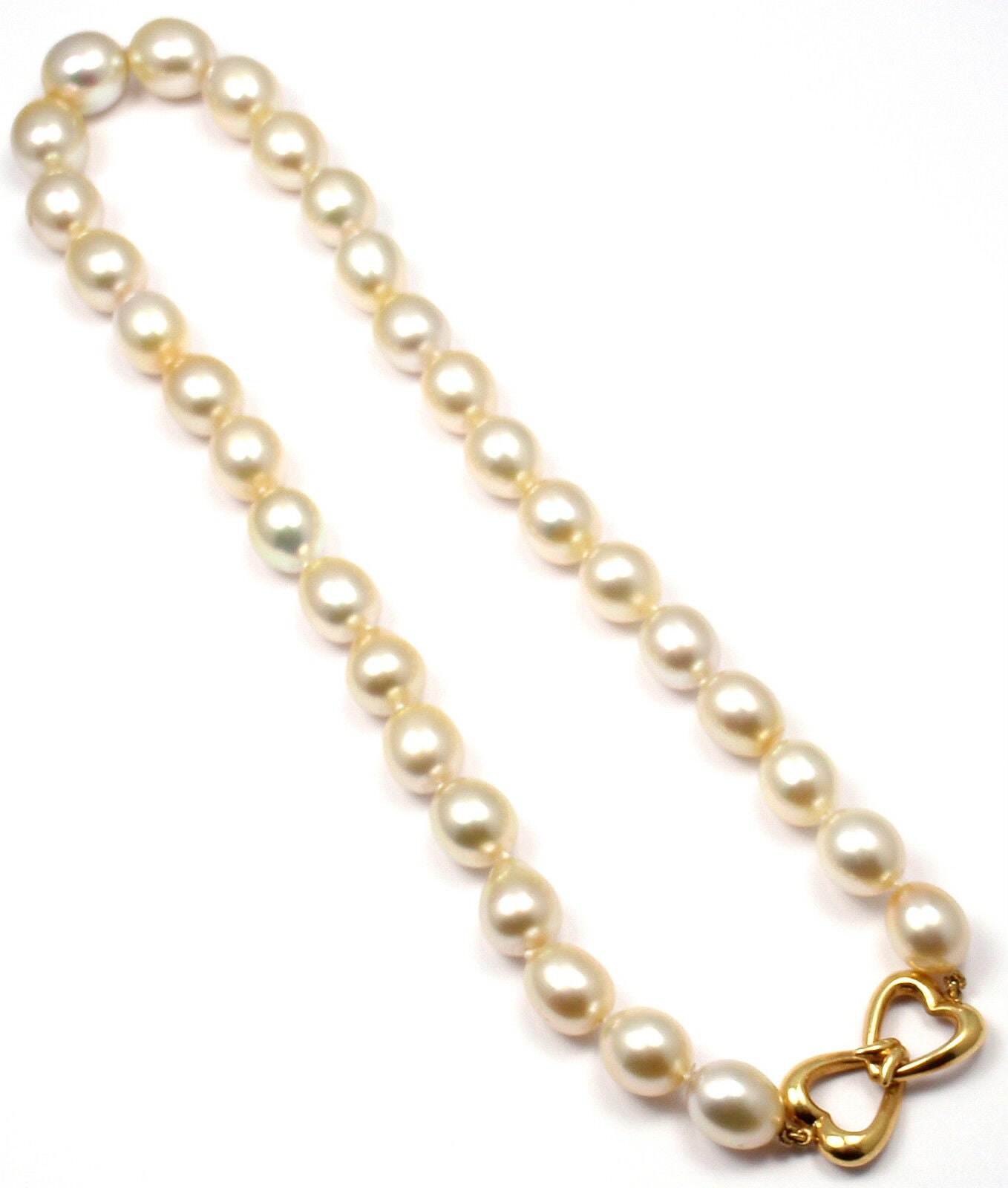 Authentic Andrew Clunn 18k Yellow Gold Golden Tahitian Pearl Necklace - Luxury Pearl Jewelry for Women, Elegant Gift for Anniversary, Wedding & Special Occasions