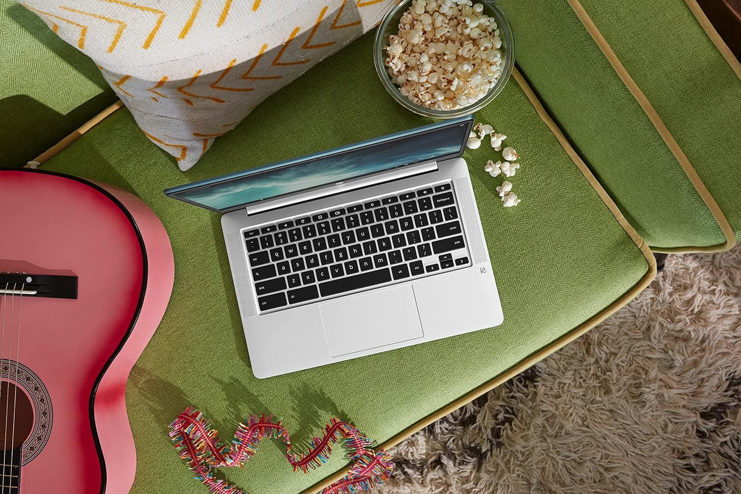 HP Chromebook 14a-na0062tg 14-inch HD Laptop - Intel Pentium Silver N5030, 4GB RAM, 128GB eMMC, Chrome OS - WiFi, Bluetooth, Webcam - Forest Teal (Renewed) | Perfect for Remote Work, Online Learning & Web Browsing