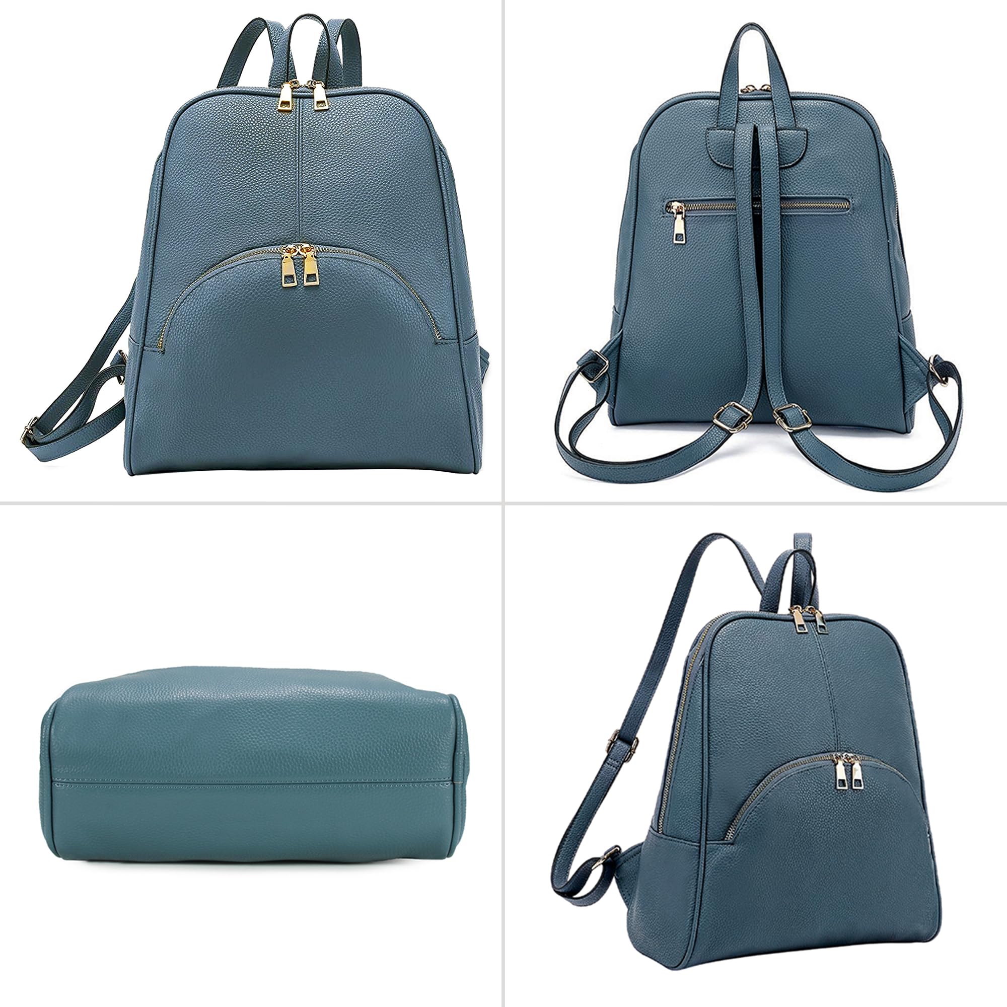 Scarleton Women's Mini Backpack Purse - Light Blue for Travel & Daily Use