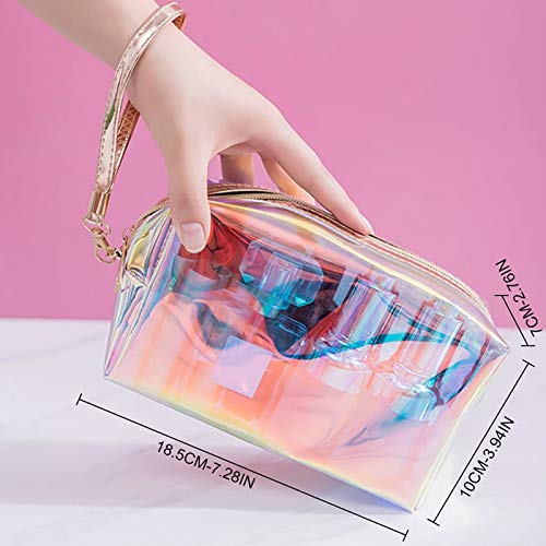 Waterproof Travel Makeup Bag - Portable Zippered Cosmetic & Toiletry Pouch for Women | Perfect for Airplane Carry-on, Gym Essentials & Daily Organizer