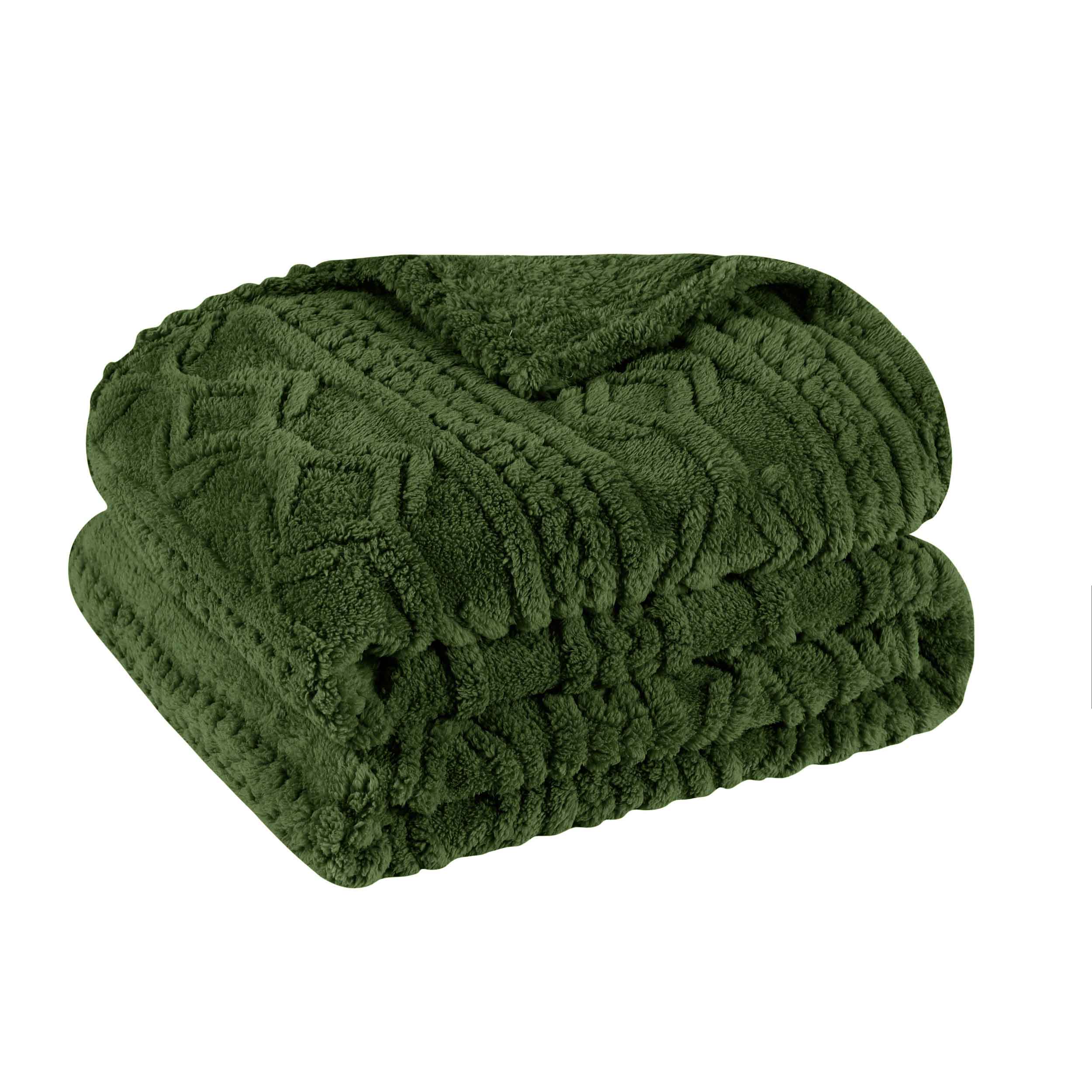 Arctic Boho Jacquard Plush Fleece Blanket - Ultra Soft & Warm Winter Throw for Couch, Bed, Sofa - Perfect for Home Decor, Cozy Nights & Gift Giving