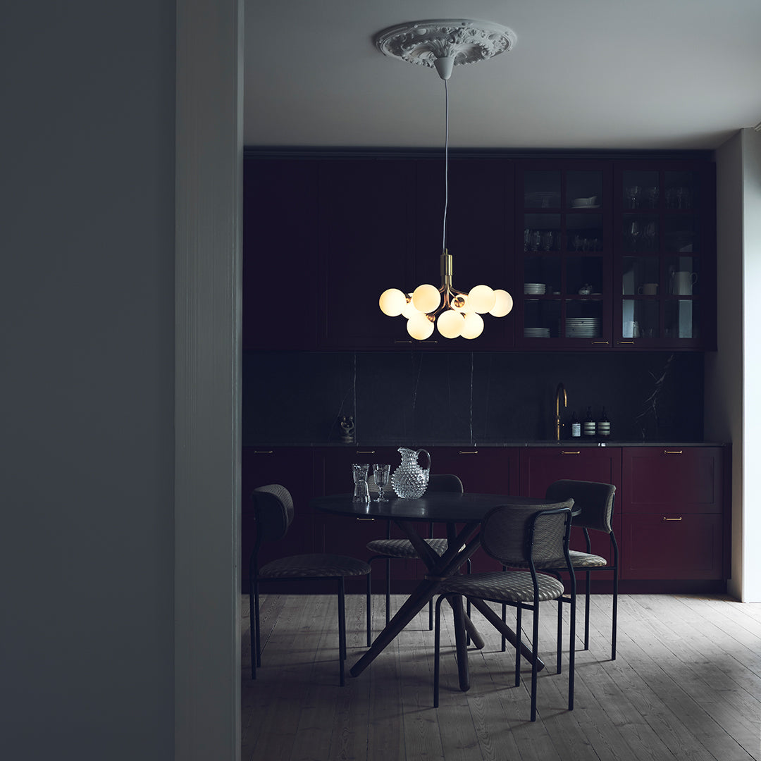 Apiales 9-Light Crystal Chandelier - Elegant Modern Ceiling Light Fixture for Dining Room, Bedroom, Living Room & Foyer Decor