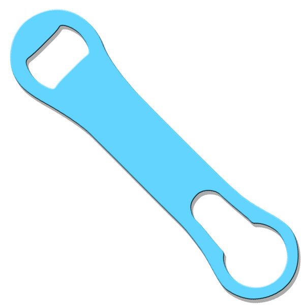 Premium Baby Blue Kolorcoat™ V Rod® Bottle Opener - Durable Metal Bottle Opener for Beer, Soda & Home Brewing - Perfect for Parties, Camping & Outdoor Adventures