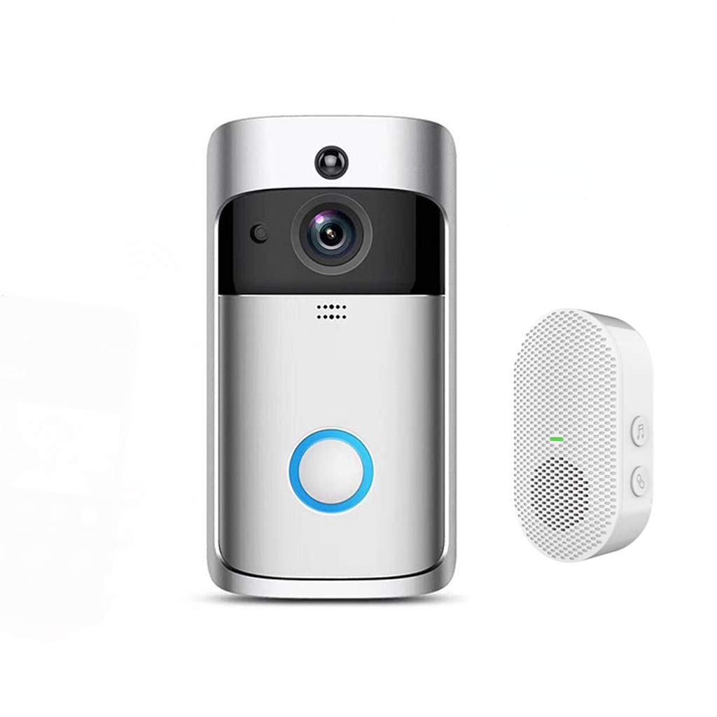 Smart WiFi Doorbell Camera 720P HD Video, Wireless Intercom System for Home Security - Monitor Your Front Door, Apartment Entry & Receive Alerts on Your Phone