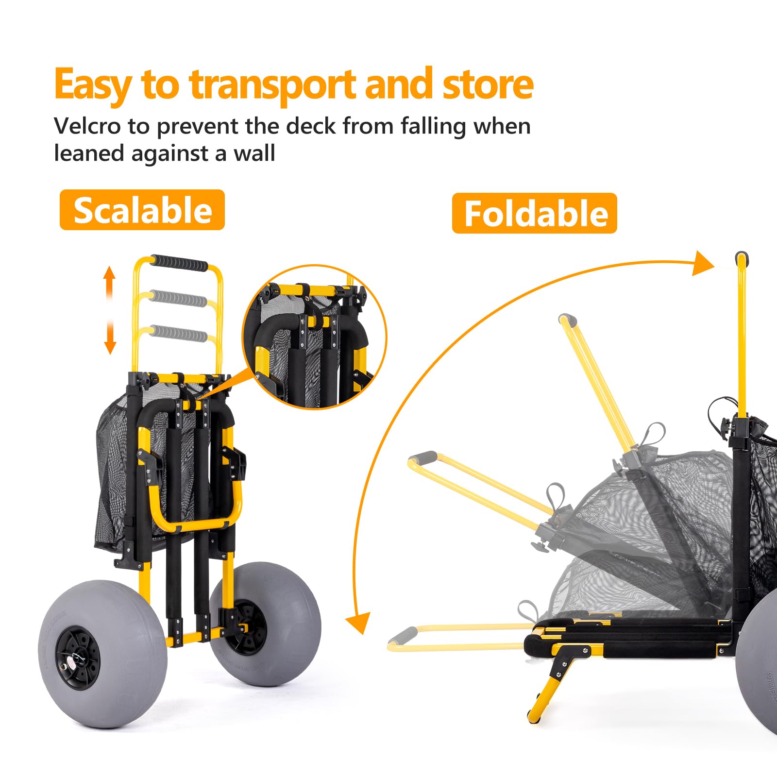 **Foldable Beach Cart with 12