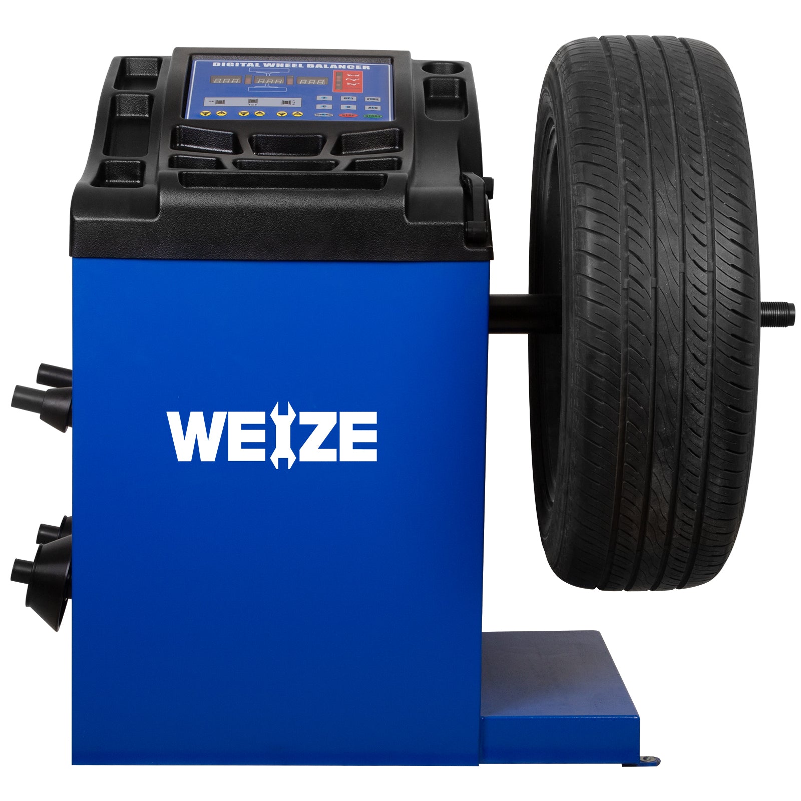 WEIZE Wheel Balancer - Professional Car Tire Balancing Machine for Auto Repair Shops & DIY Enthusiasts - Perfect for Smooth Rides & Extended Tire Life