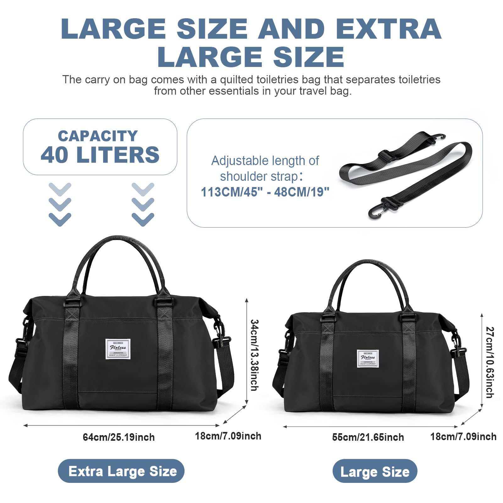 Best Travel Duffel Bag for Women - Lightweight Sports Tote Gym Bag & Shoulder Weekender Overnight Bag - Perfect for Workouts, Weekend Getaways and Business Trips