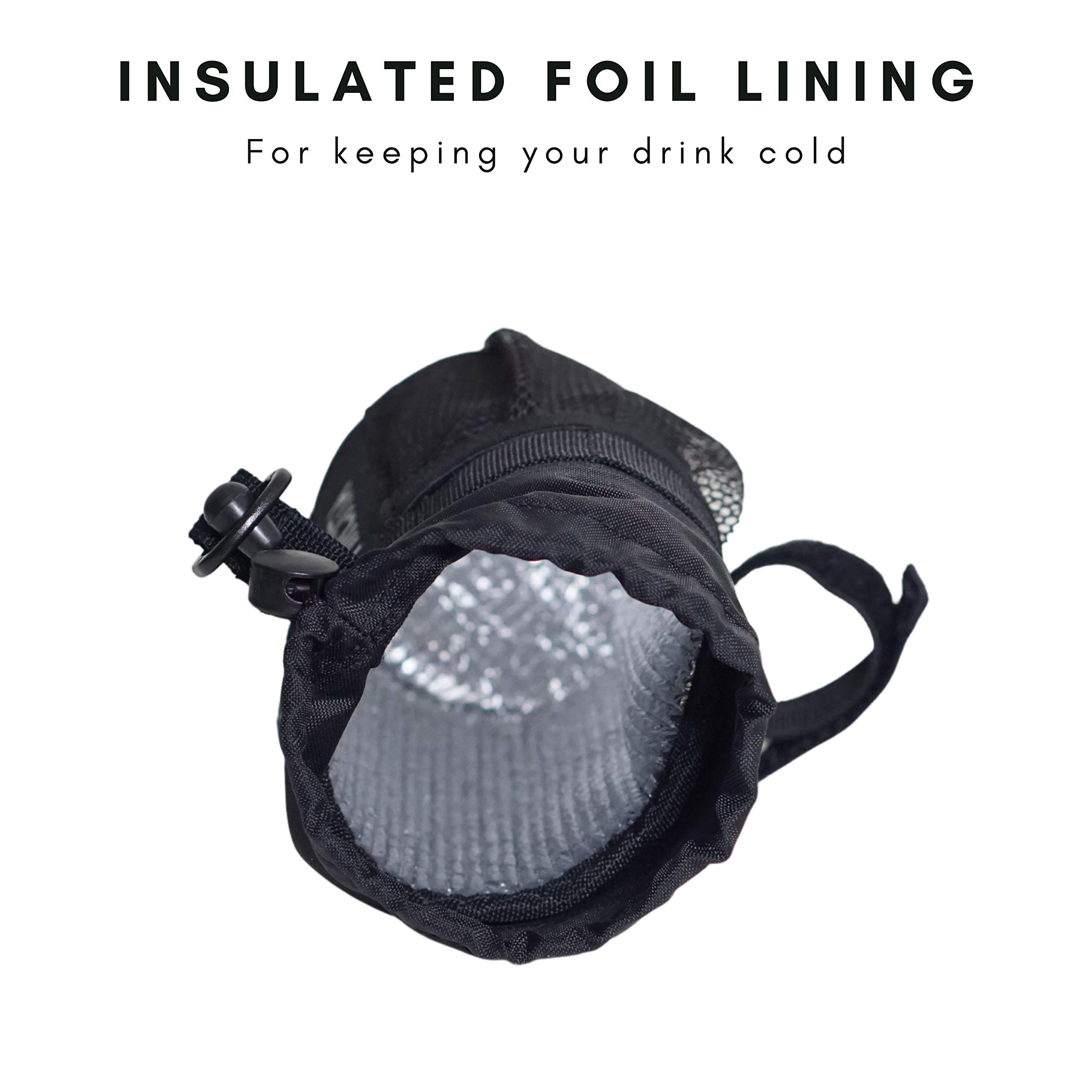 **Insulated Bike Water Bottle Holder & Stem Bag - Handlebar Attachment for Mountain Bikes, Road Bicycles & Strollers - Perfect for Cycling, Hiking & Outdoor Adventures**