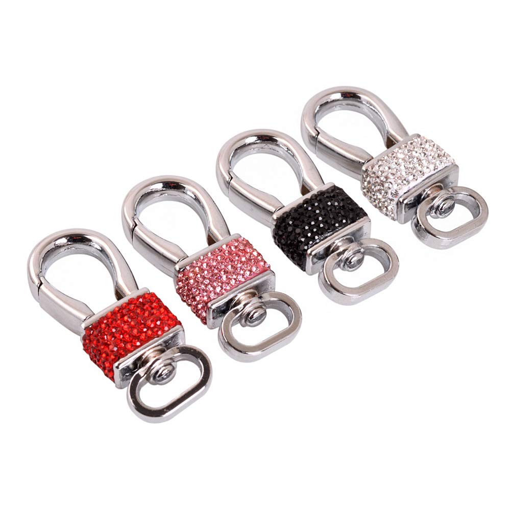 Sparkling Crystal Rhinestone Car Keychain - Elegant Bling Key Chain for Women & Men - Perfect Gift for Car Enthusiasts & Luxury Lovers (Great for Everyday Use & Special Occasions)