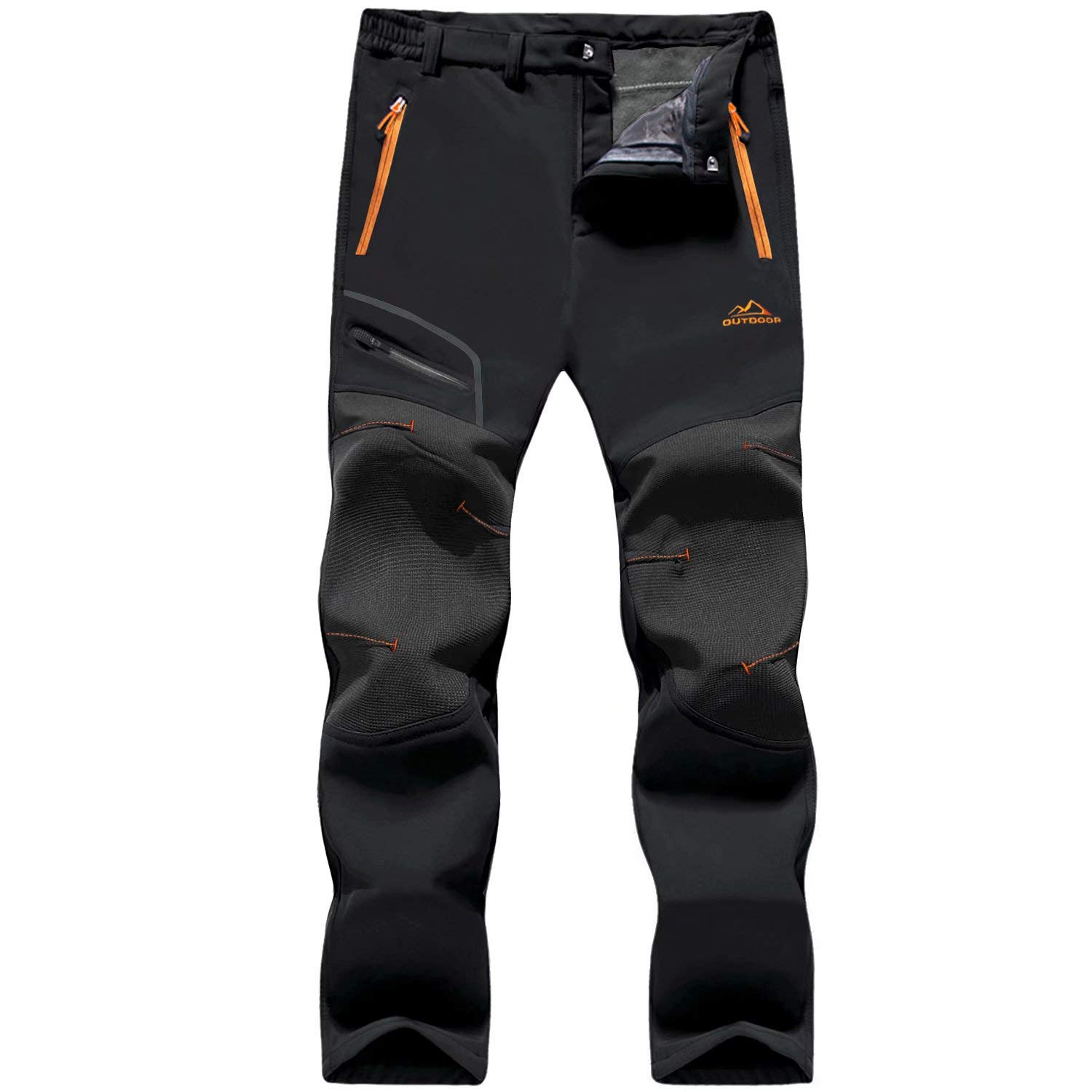 MAGCOMSEN Men's Winter Snow Ski Pants - Waterproof Softshell Hiking Pants with 4 Pockets for Outdoor Activities | Perfect for Skiing, Snowboarding & Cold Weather Adventures