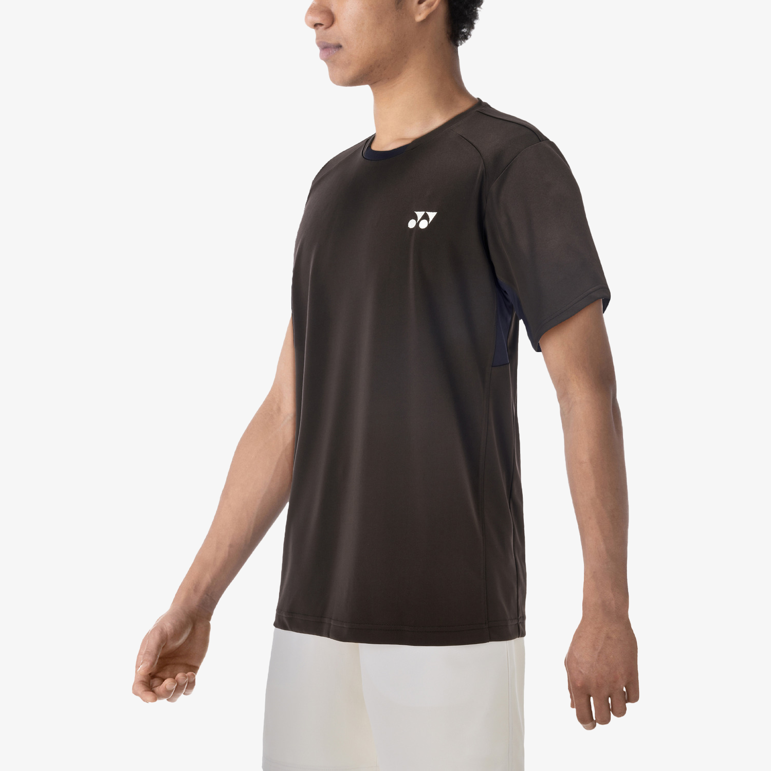 Yonex Men's Tennis Shirt 10810 - Moisture-Wicking Performance Top for Competitive Play (Black) | Ideal for Tennis Matches & Training Sessions