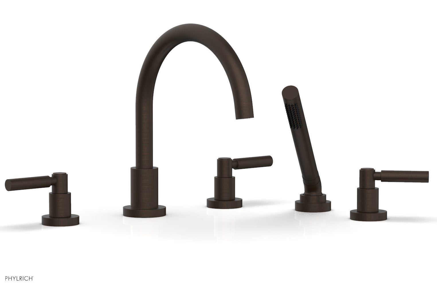 Premium Deck Tub Set with Hand Shower & Lever Handles D2130C1 - Perfect for Outdoor Showers, Poolside Bathing, and Garden Relaxation