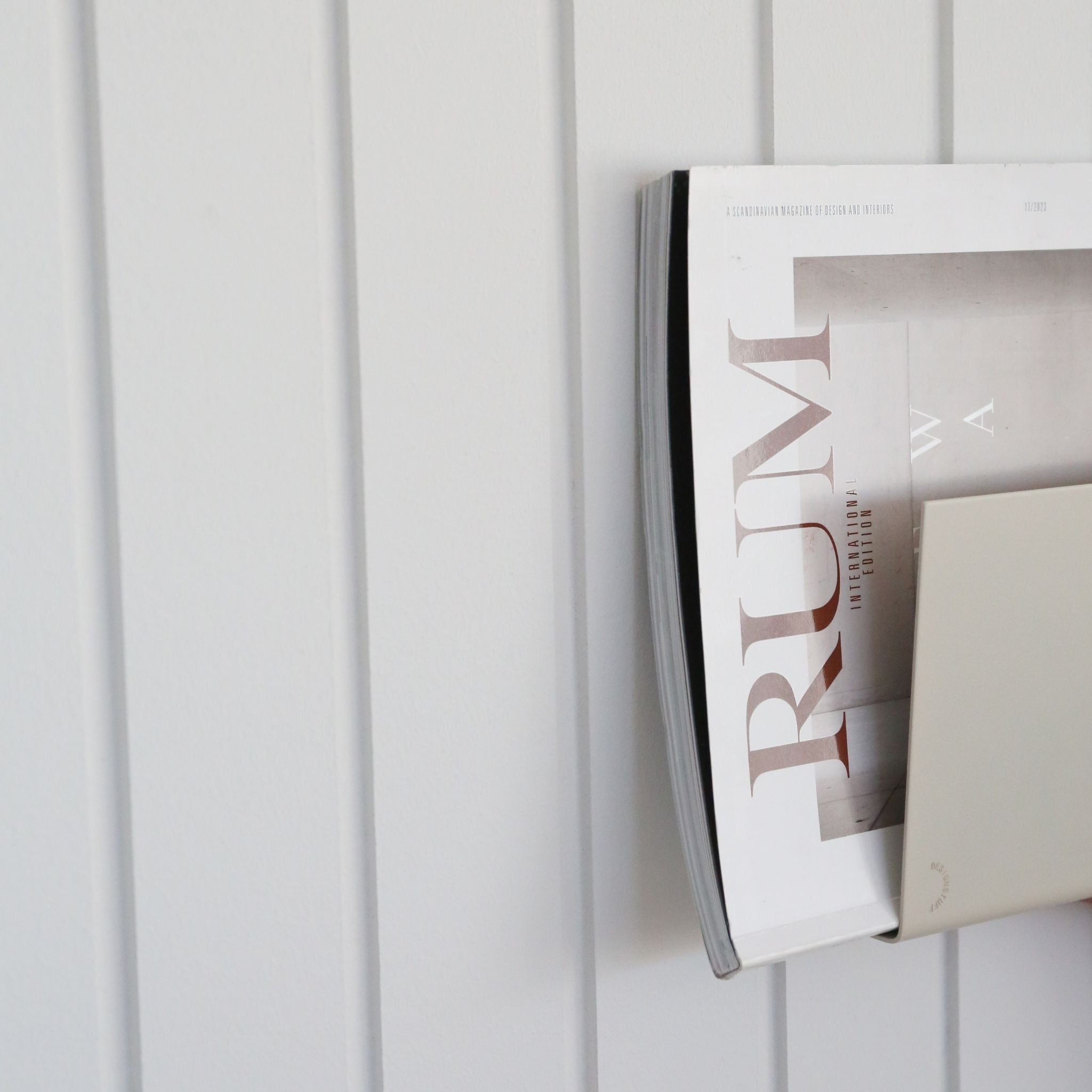 Wall Mounted Magazine Holder - Rustic Sand Finish for Home & Office Organization | Perfect for Living Room, Bedroom, or Office Storage