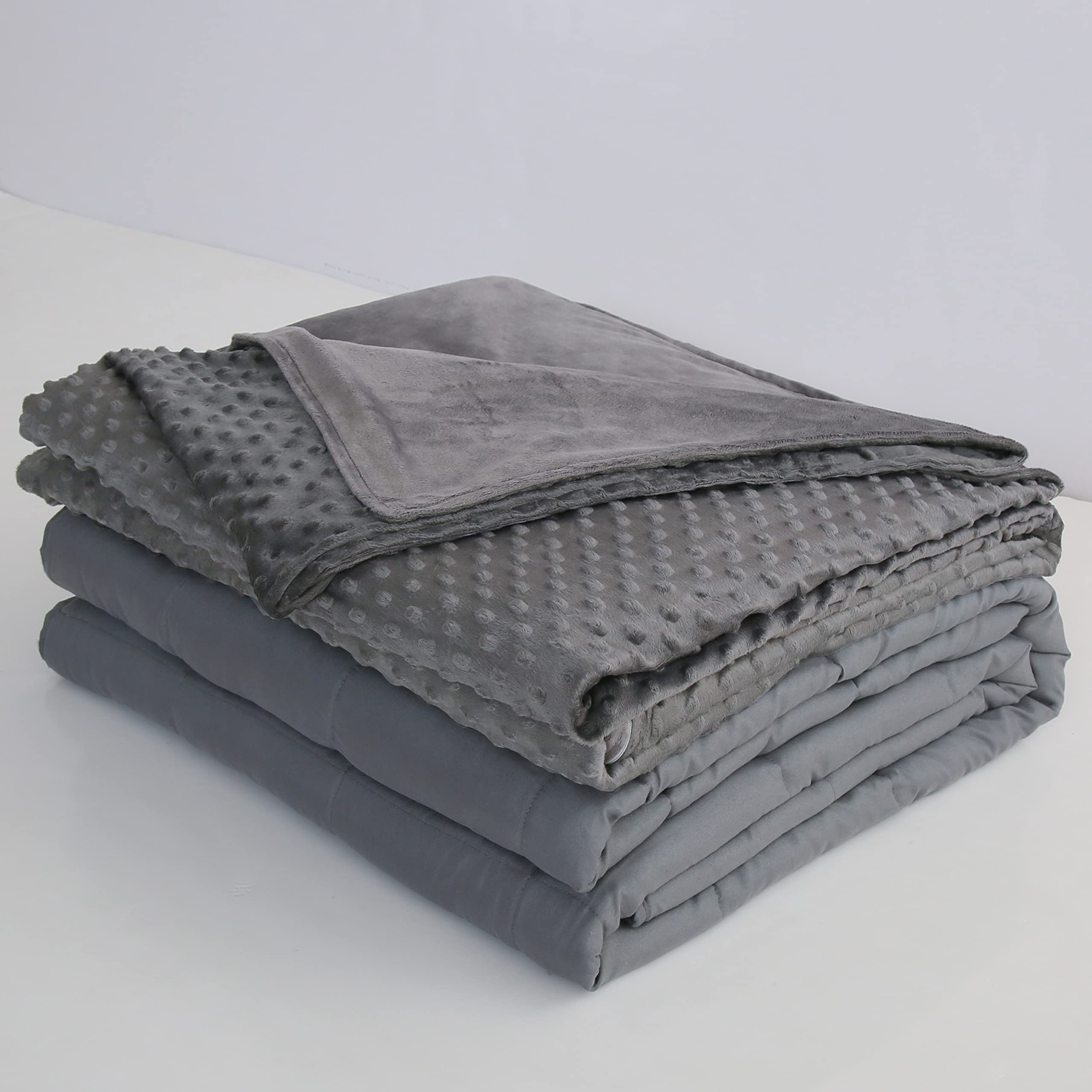 Premium Weighted Blanket 20lbs for Adults & Kids - Cooling Heavy Blanket with Removable Duvet Cover - 60