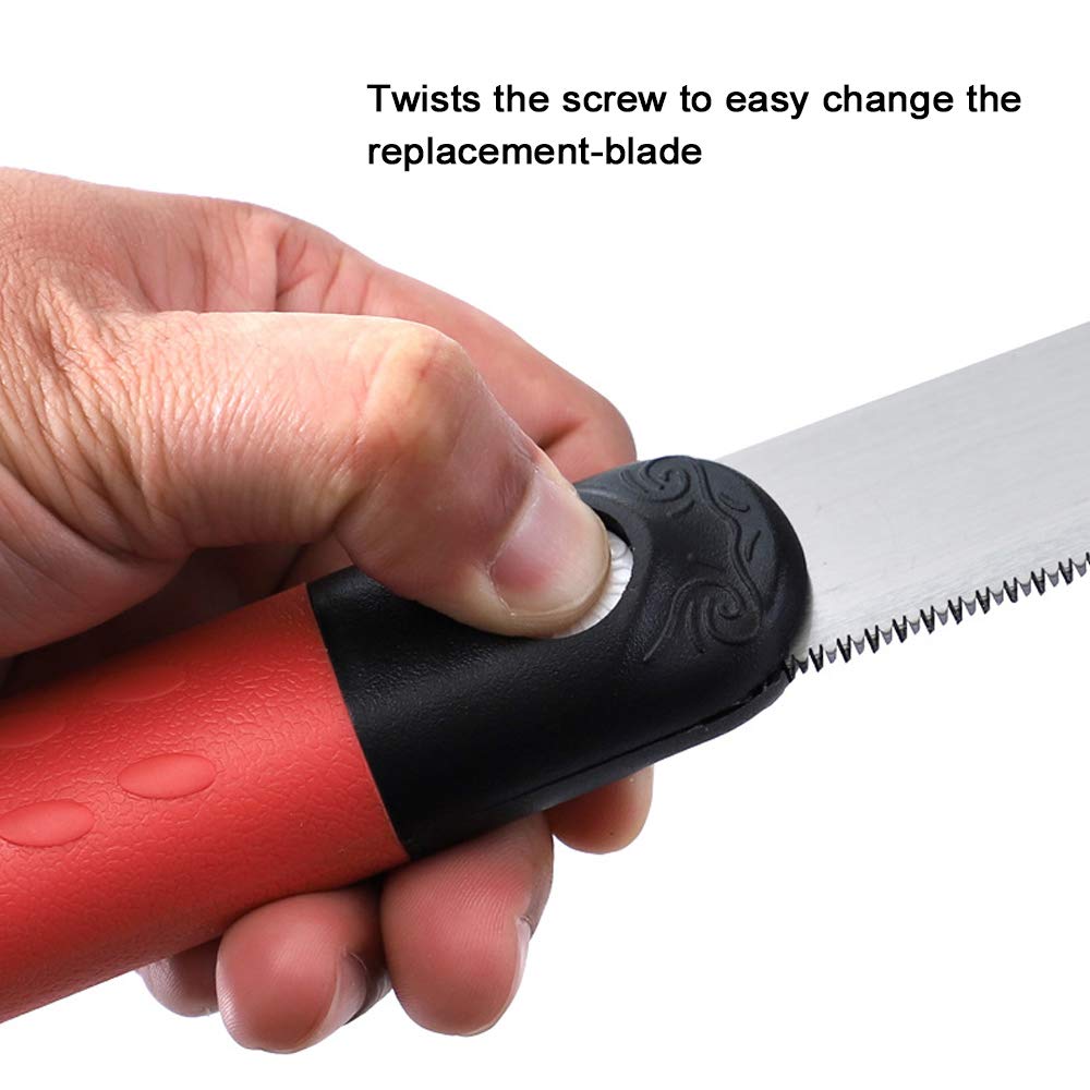 Burko Multifunction Felling Saw - TRP Handle Hand Saw for Woodworking, Bamboo & Plastic Cutting | Portable Handheld Tool for Camping, DIY Projects & Outdoor Activities