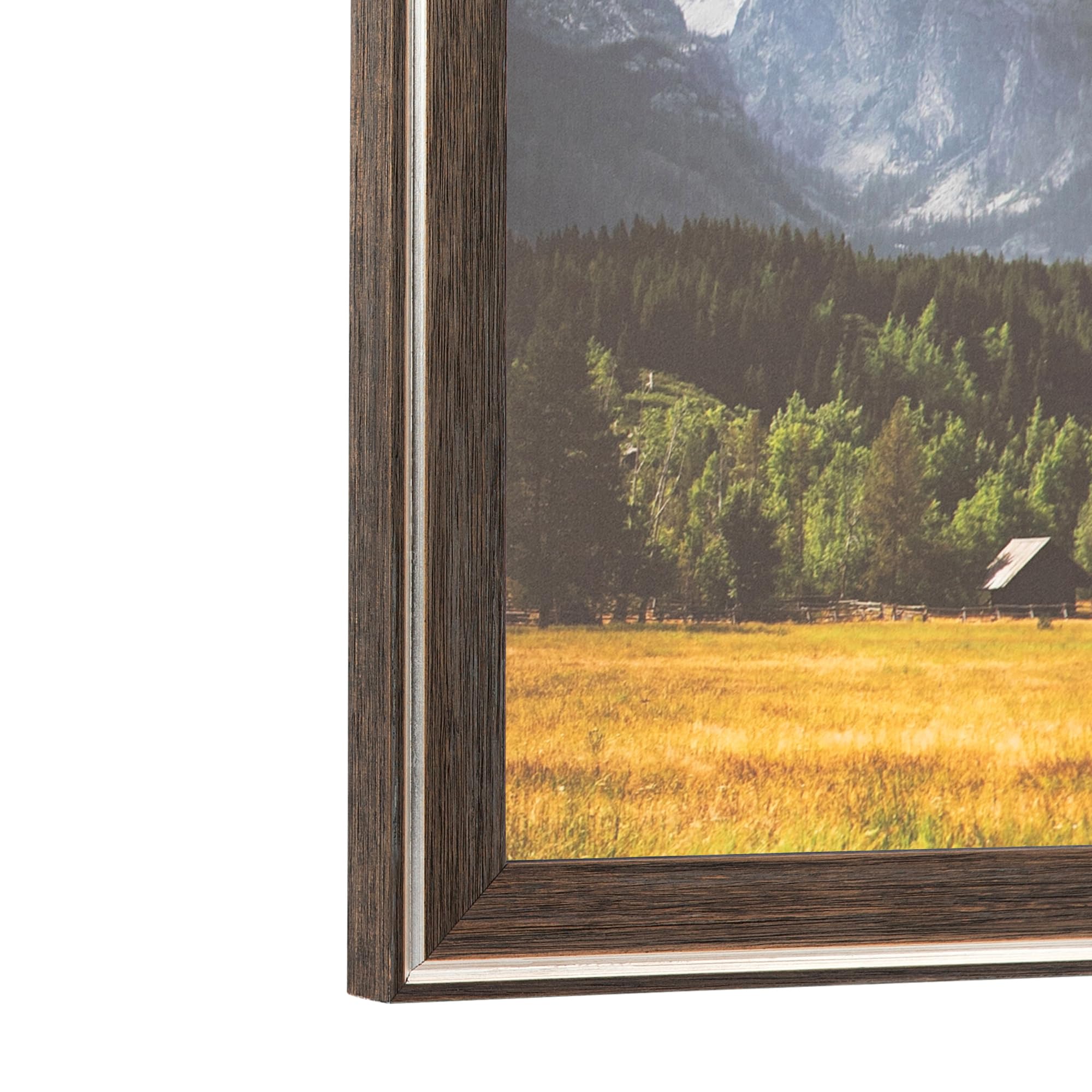 ArtToFrames 16x20 Inch Gray Picture Frame - 1.25 Inch Custom Wood Poster Frame in Contrast Grey with 3/16 Inch Foam Backing & Regular Acrylic (FBPLD11217-16x20) - Perfect for Home Decor, Office Wall Art, and Photo Displays