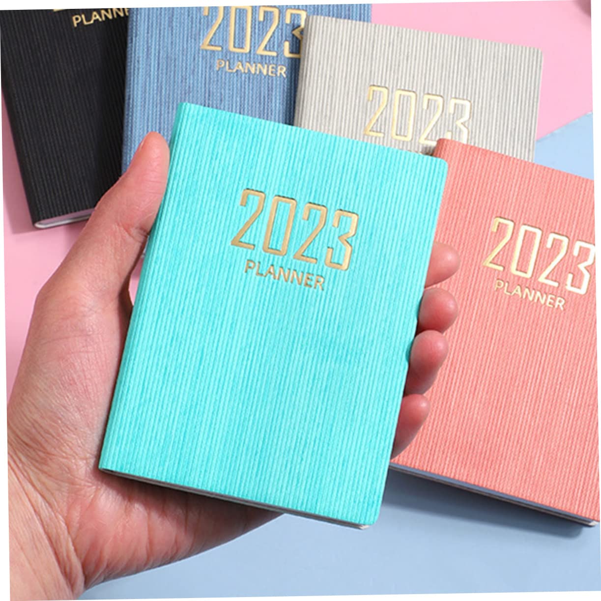 COHEALI 5-Pack A5 Notebook Set - Daily Planner, Office Agenda Book with Couple Figurine, Portable Paper Journal for Work, School & Personal Organization | Perfect Gift for Students & Professionals