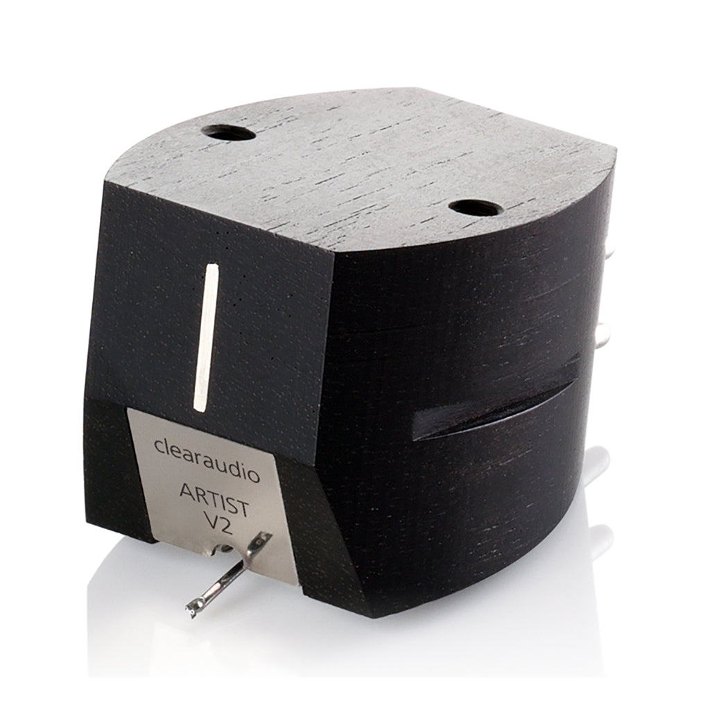 Clearaudio Artist v2 Ebony Moving Magnet Phono Cartridge - High-Fidelity Vinyl Record Player Stylus for Audiophiles & Home Audio Systems