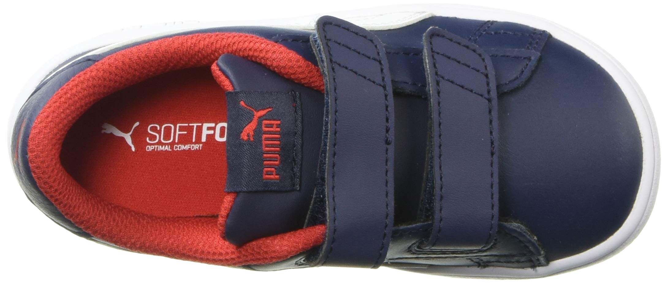 PUMA Unisex-Child Smash 2 Hook and Loop Sneakers - Lightweight Kids' Athletic Shoes for Running, School & Everyday Wear | Velcro Closure for Easy On/Off
